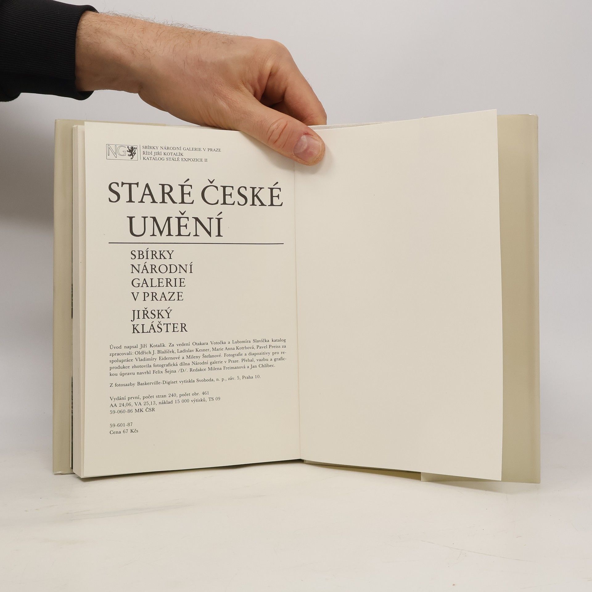 Jiří T. Kotalík Staré české umění. Sbírky Národní galerie v Praze. Jiřský klášter
