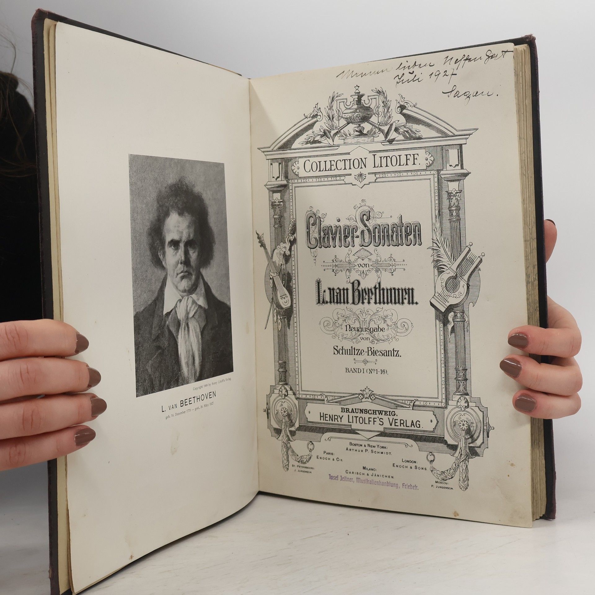Ludwig van Beethoven Clavier-Sonaten von L. van Beethoven 1-16