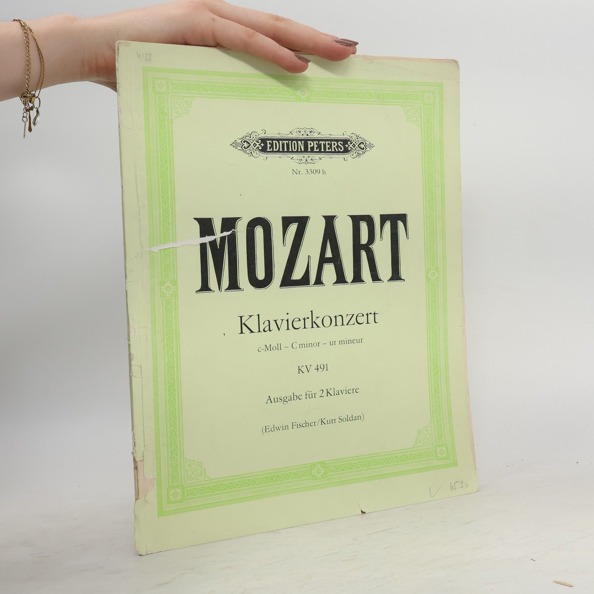 Wolfgang Amadeus Mozart Mozart. Klavierkonzert c-Moll-C-minor. KV 491