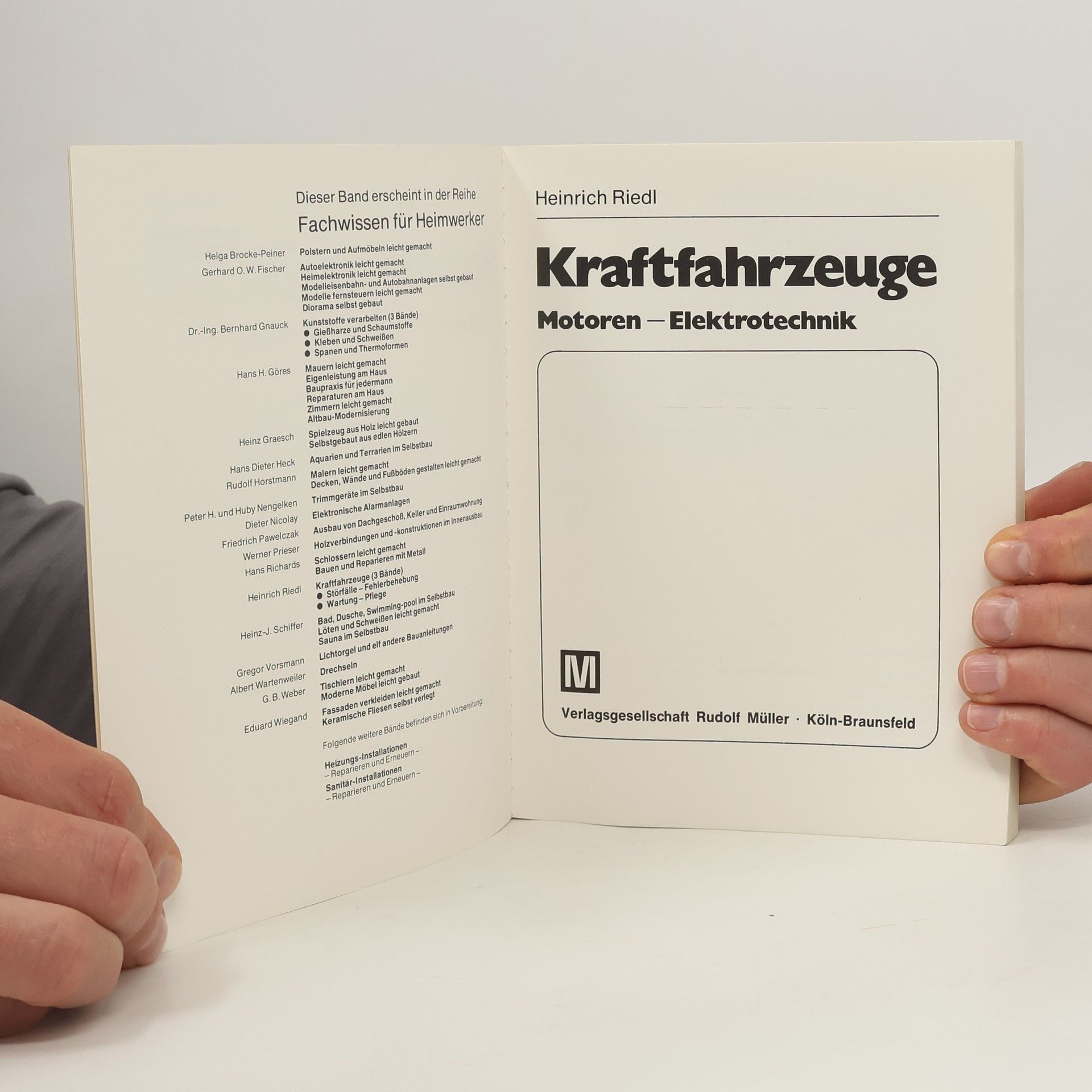 Kraftfahrzeuge. Motoren, Elektrotechnik. (Alle Fabrikate, alle Typen)