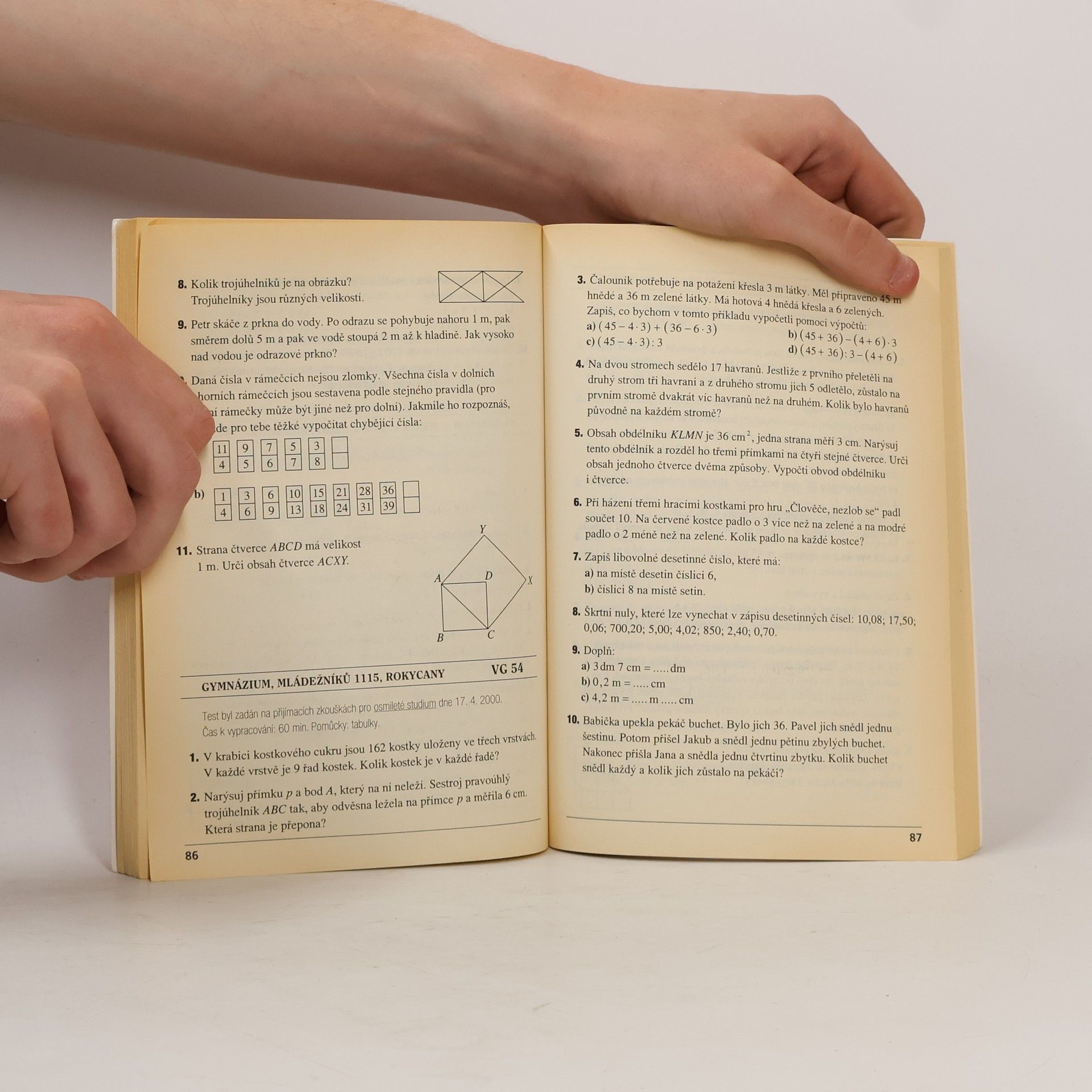 Autorenkollektiv Testy z víceletých gymnázií 2001 - matematika
