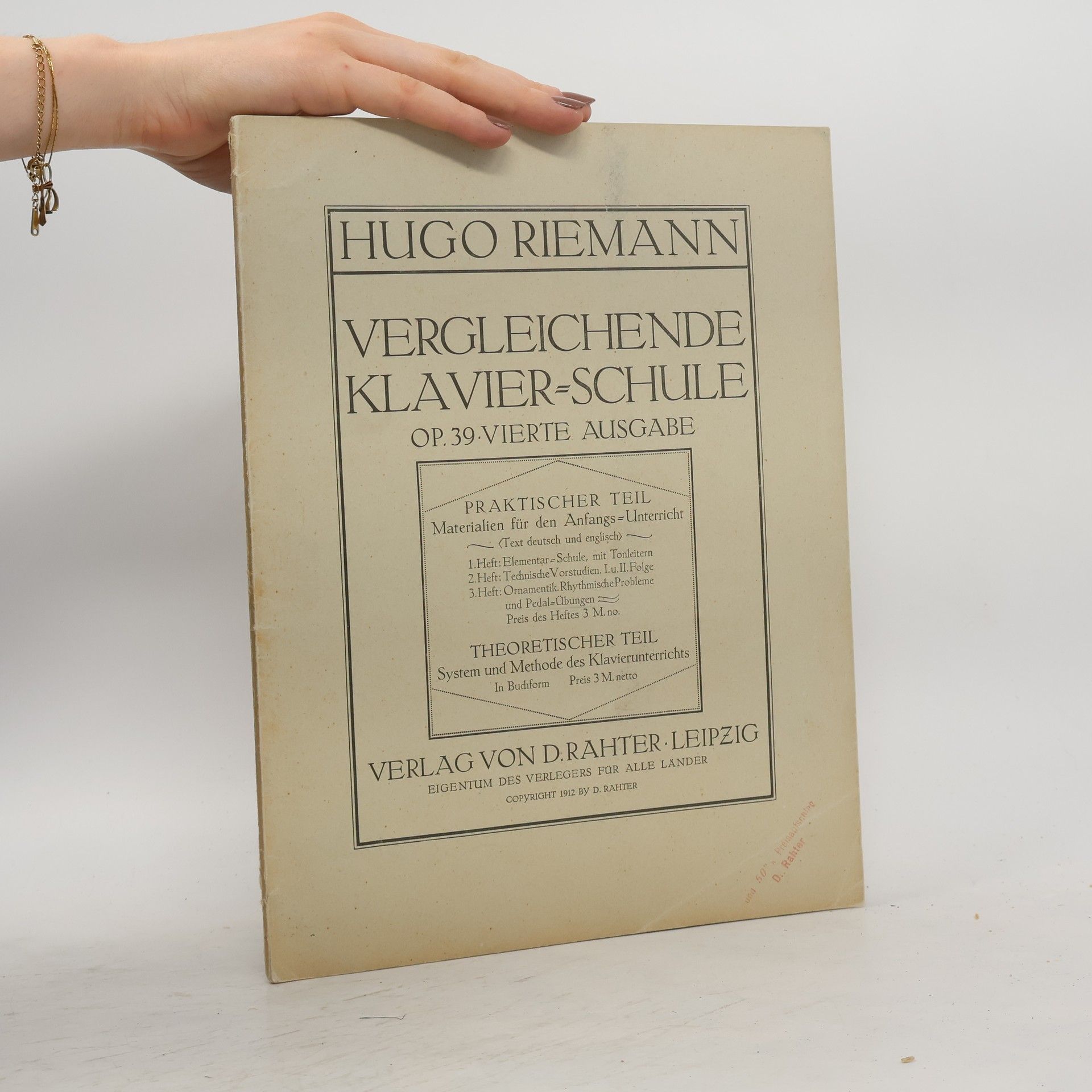 Vergleichende klavierschule. Op. 39