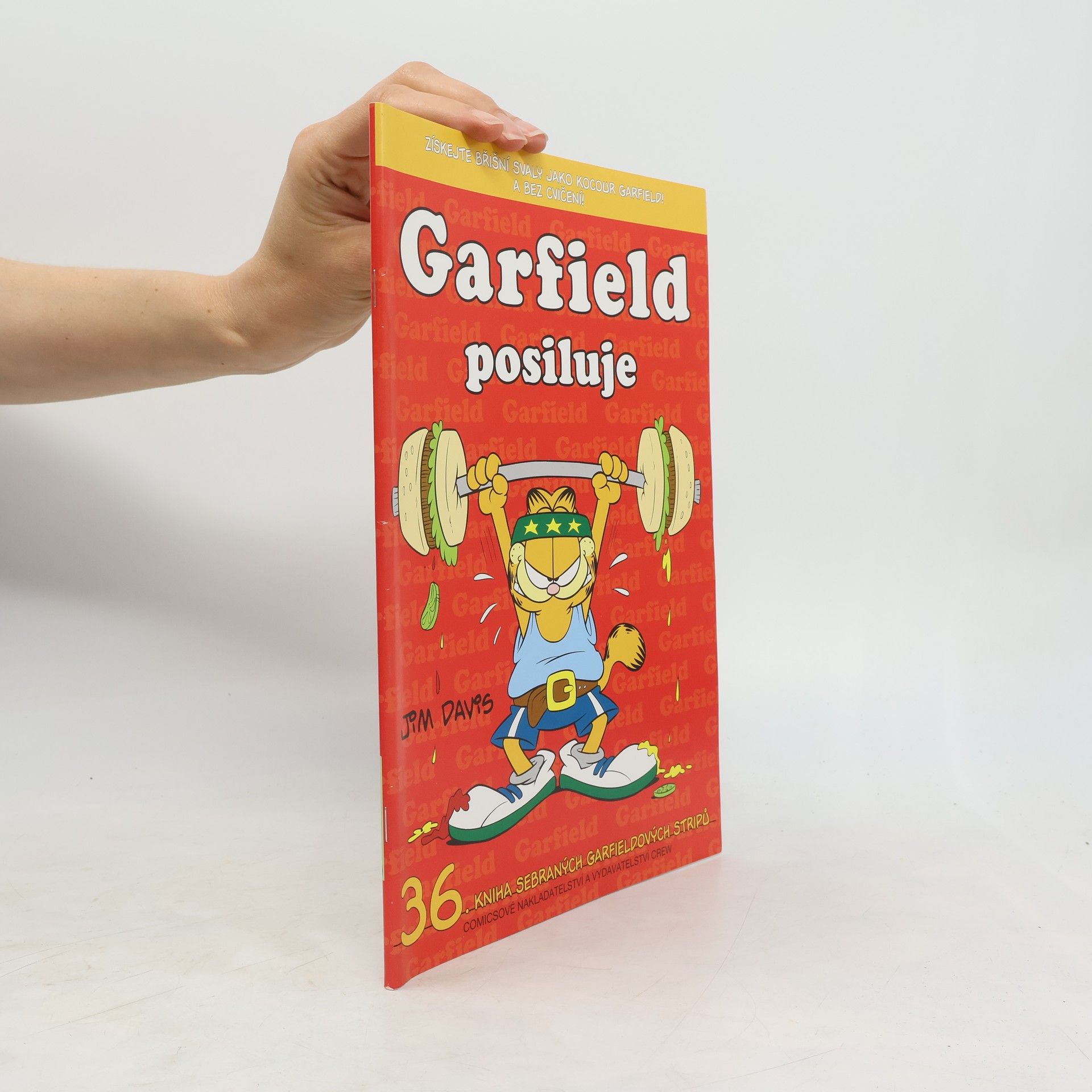 Jim Davis Garfield posiluje
