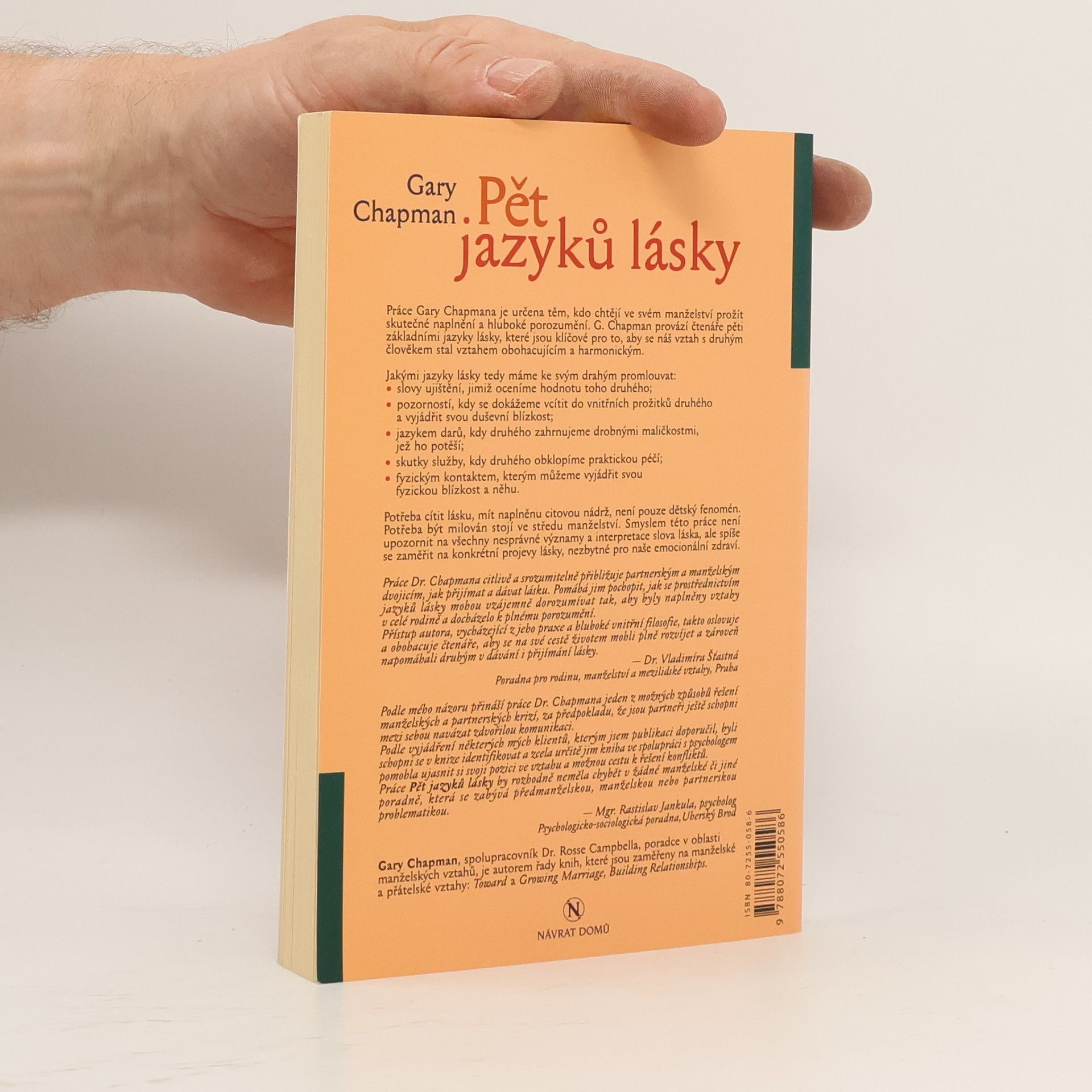 Gary Chapman Pět jazyků lásky