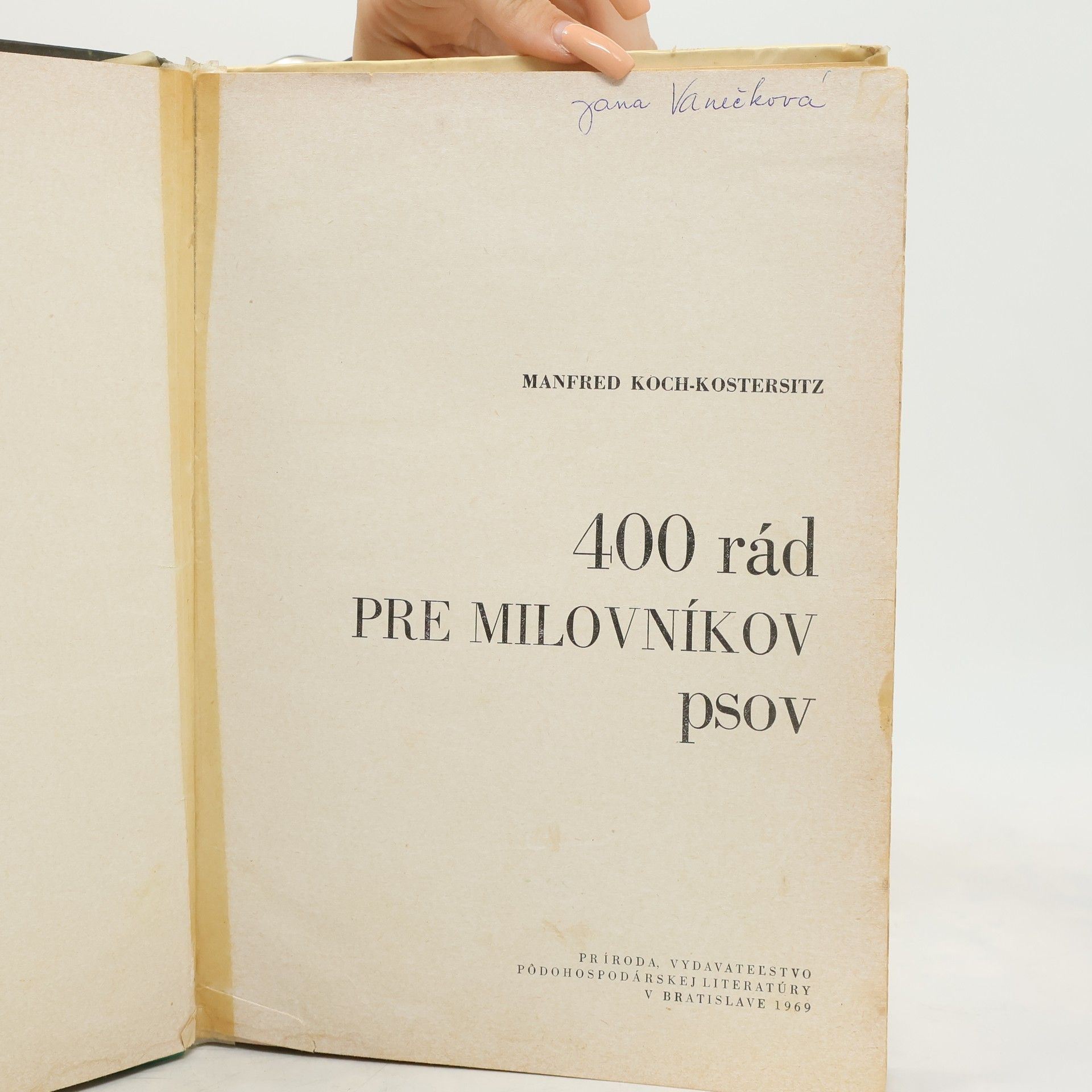Manfred Koch-Kostersitz 400 rád pre milovníkov psov