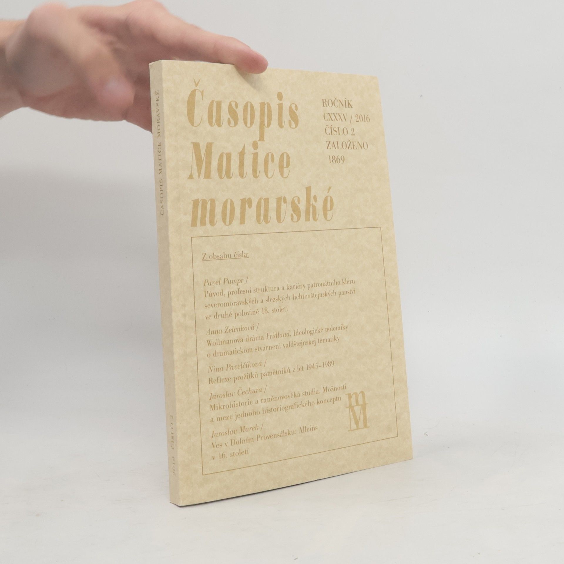 Auteurscollectief Časopis Matice moravské CXXXII/2013