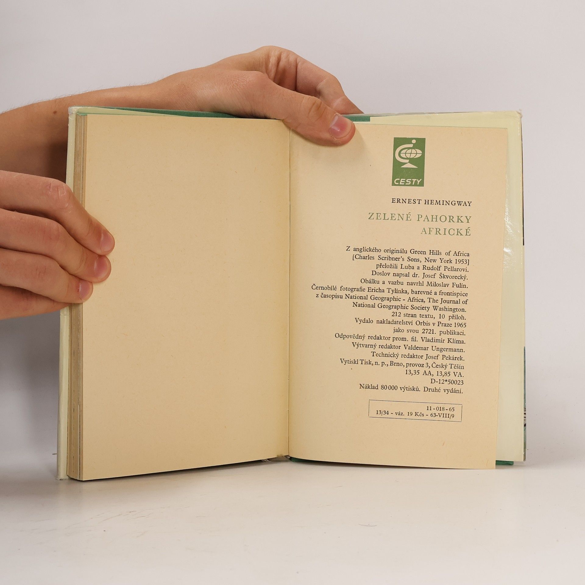 Ernest Hemingway Zelené pahorky africké