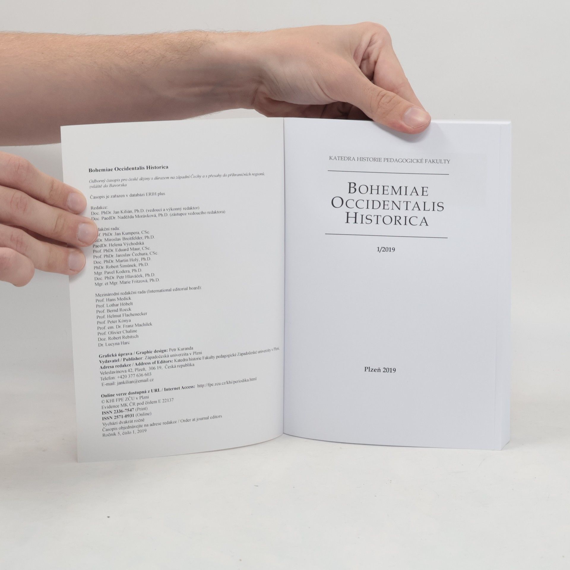 Autorenkollektiv Bohemiae occidentalis historica 1/2019