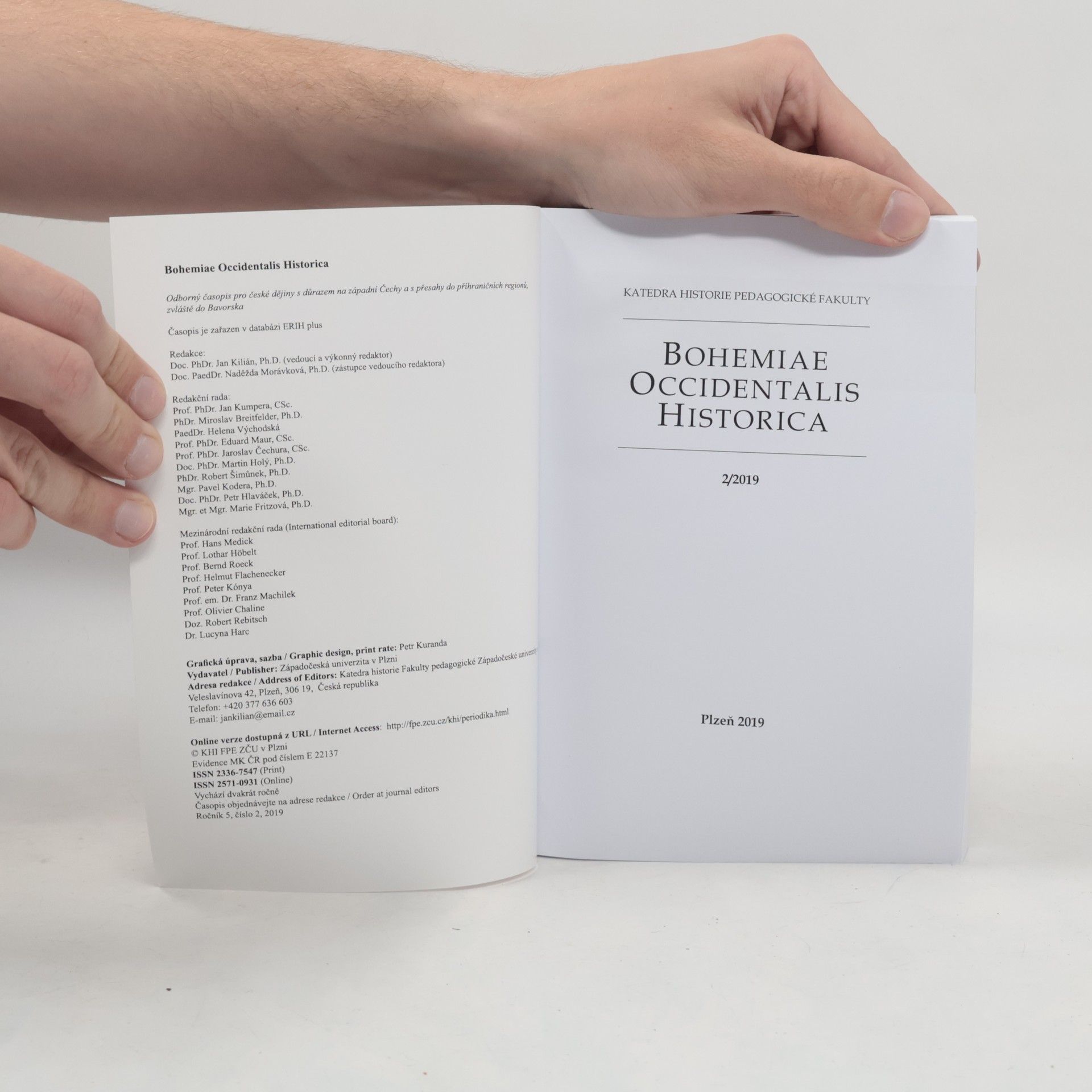 Autorenkollektiv Bohemiae Occidentalis Historica 2/2019