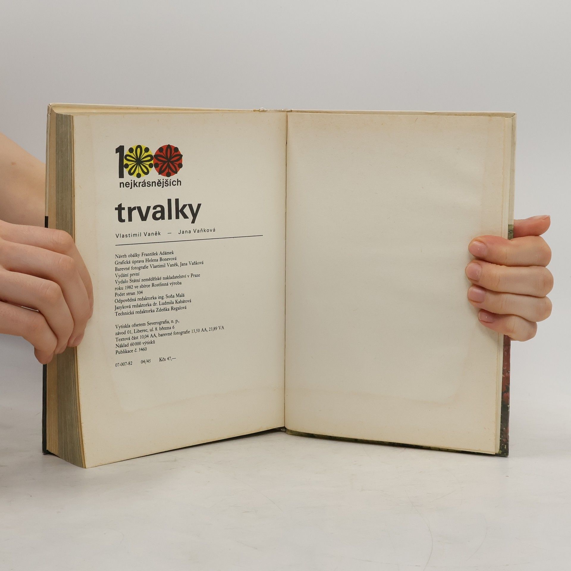 Jana Vaňková 100 nejkrásnějších. Trvalky