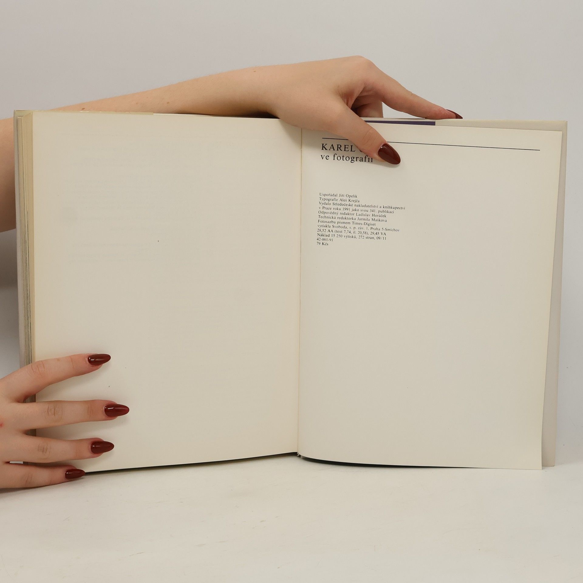 Jiří Opelík Karel Čapek ve fotografii