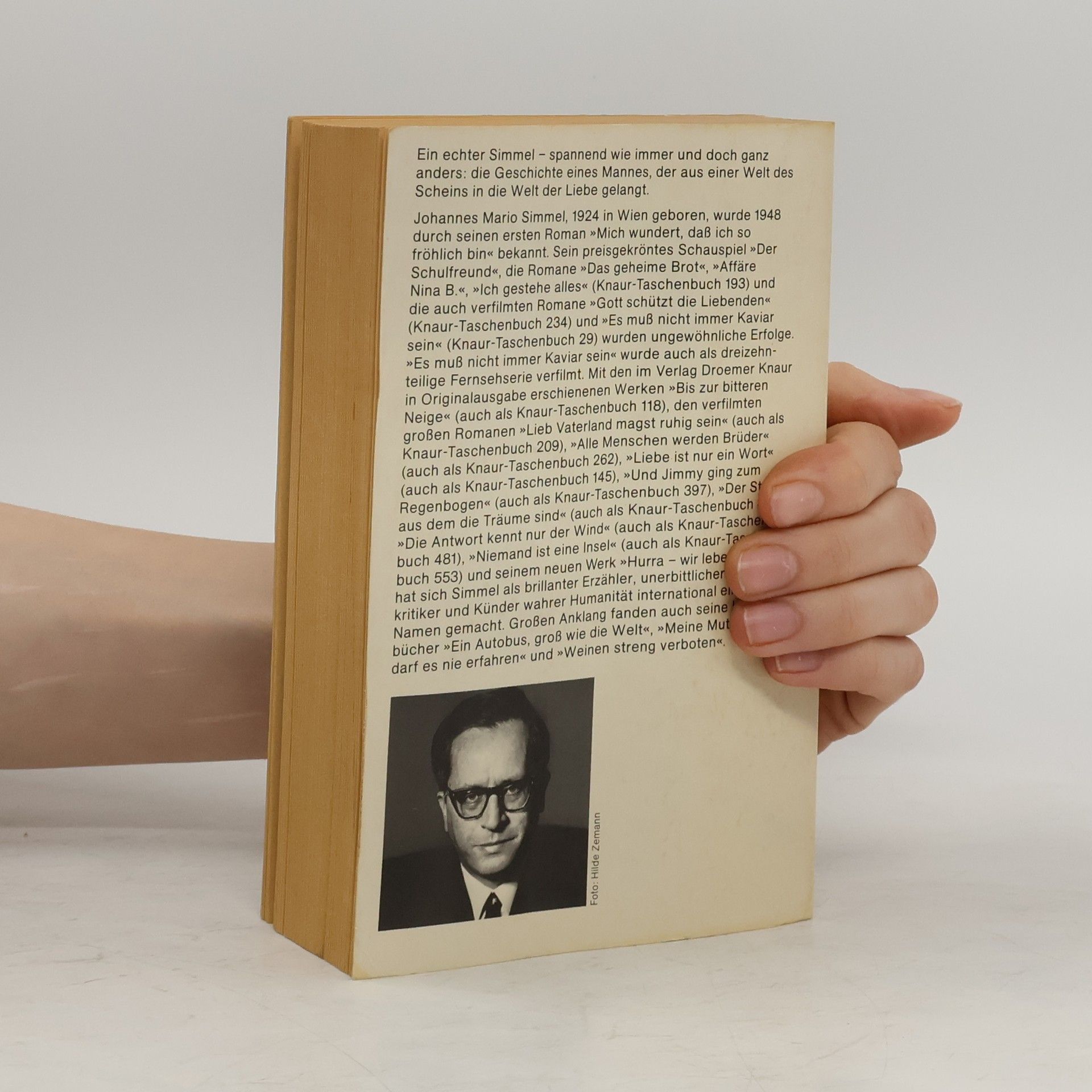 Johannes Mario Simmel Niemand ist eine Insel