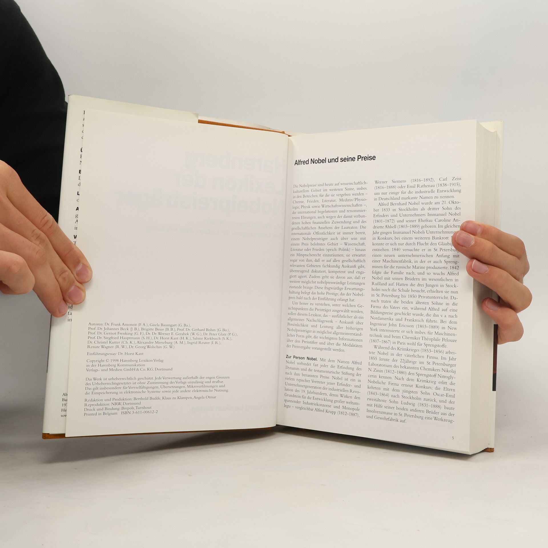 Autorenkollektiv Harenberg Lexikon der Nobelpreisträger
