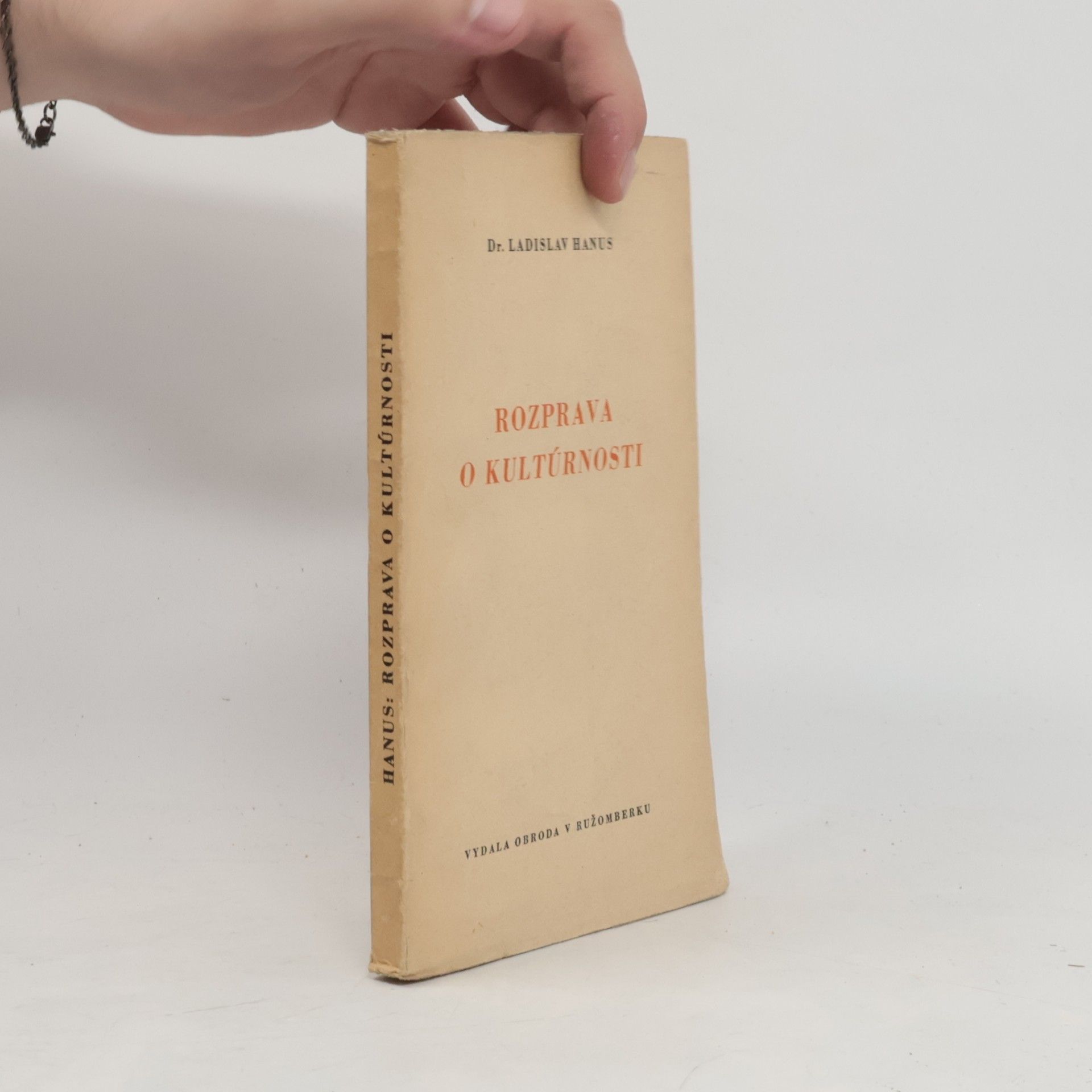 Ladislav Hanus Rozprava o kultúrnosti