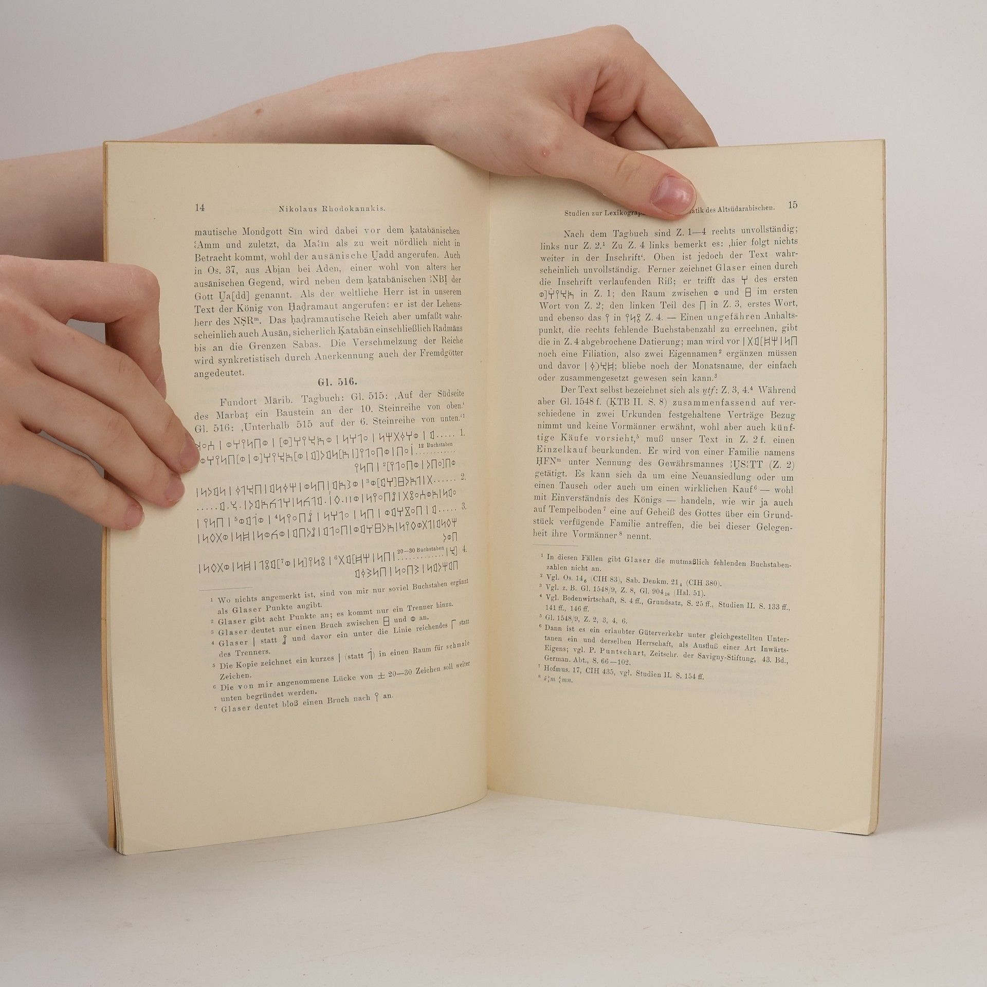 Nikolaus Rhodokanakis Studien zur Lexikographie und Grammatik des Altsüdarabischen.