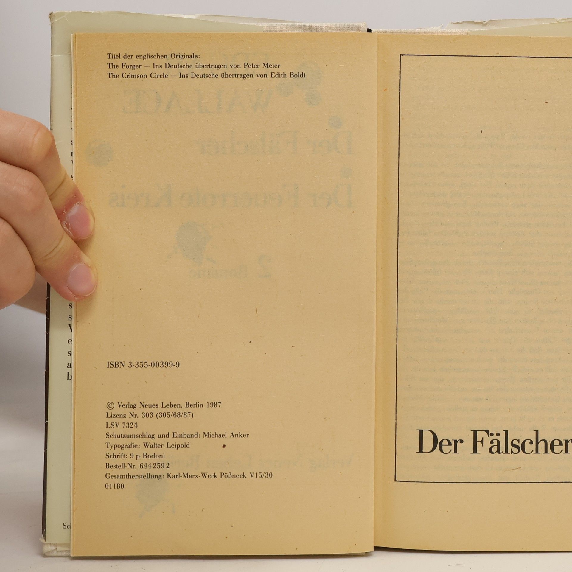 Edgar Wallace Der Fälscher. Der Feuerrote Kreis (Zwei Romane)
