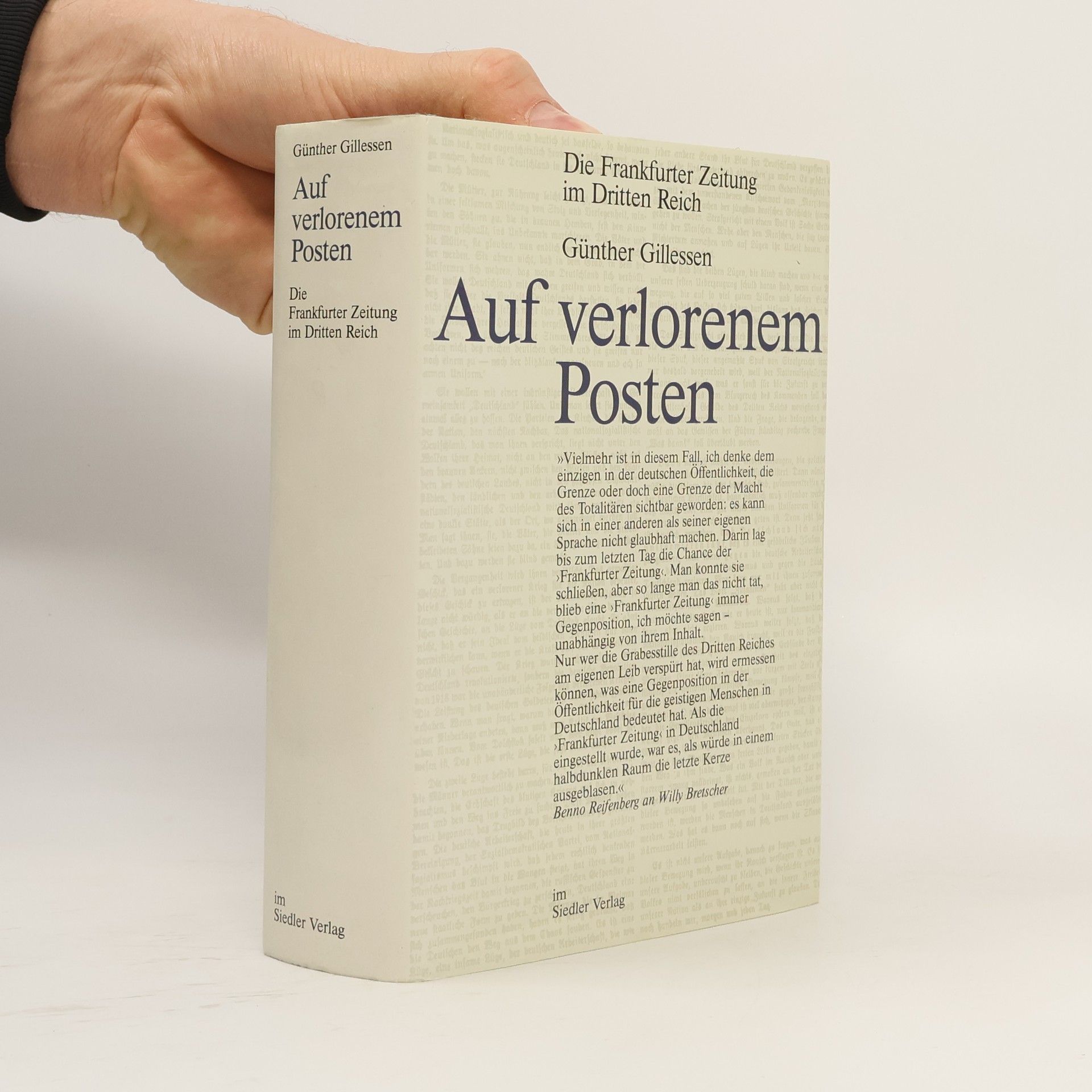Günther Gillessen Auf verlorenem Posten
