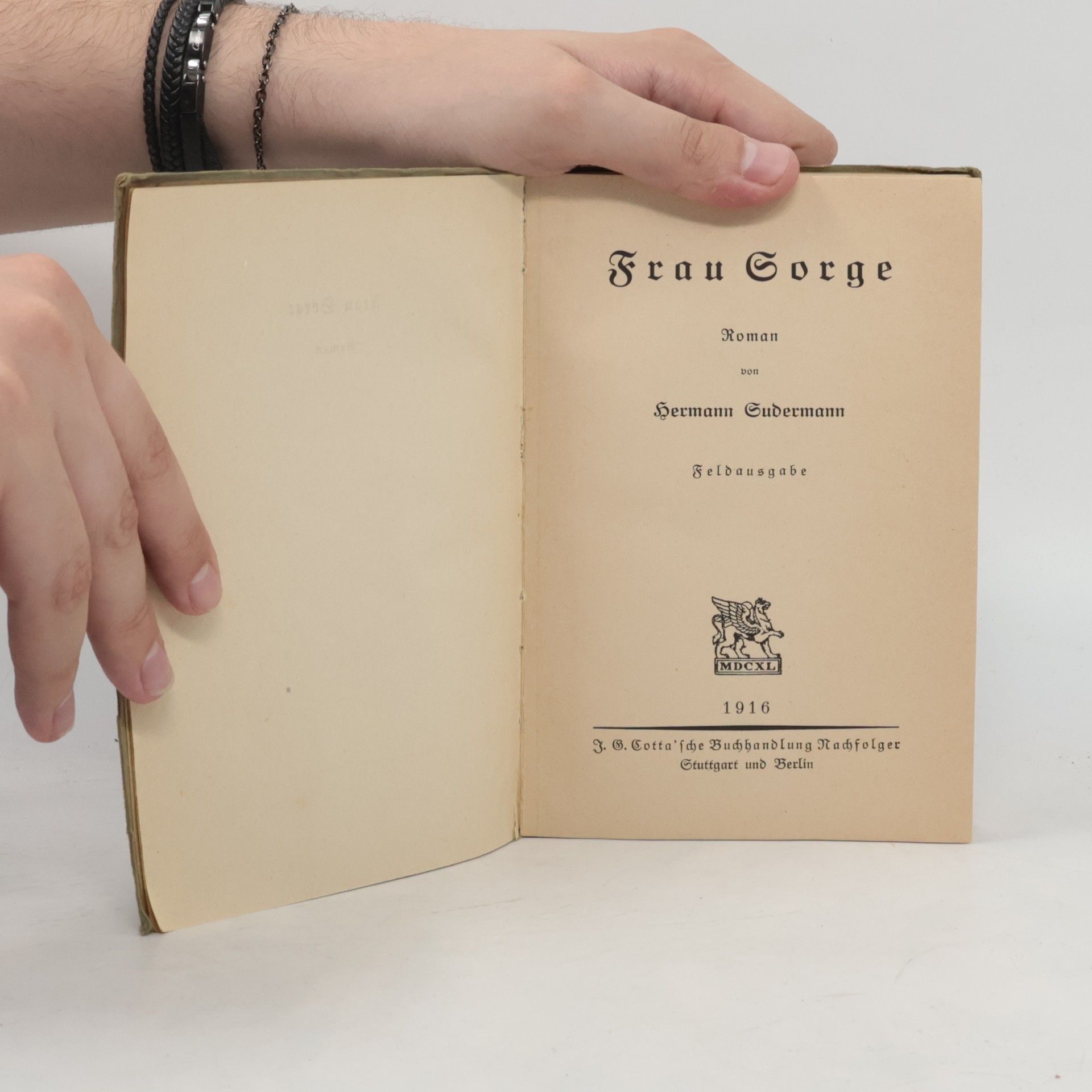 Hermann Südermann Frau Sorge