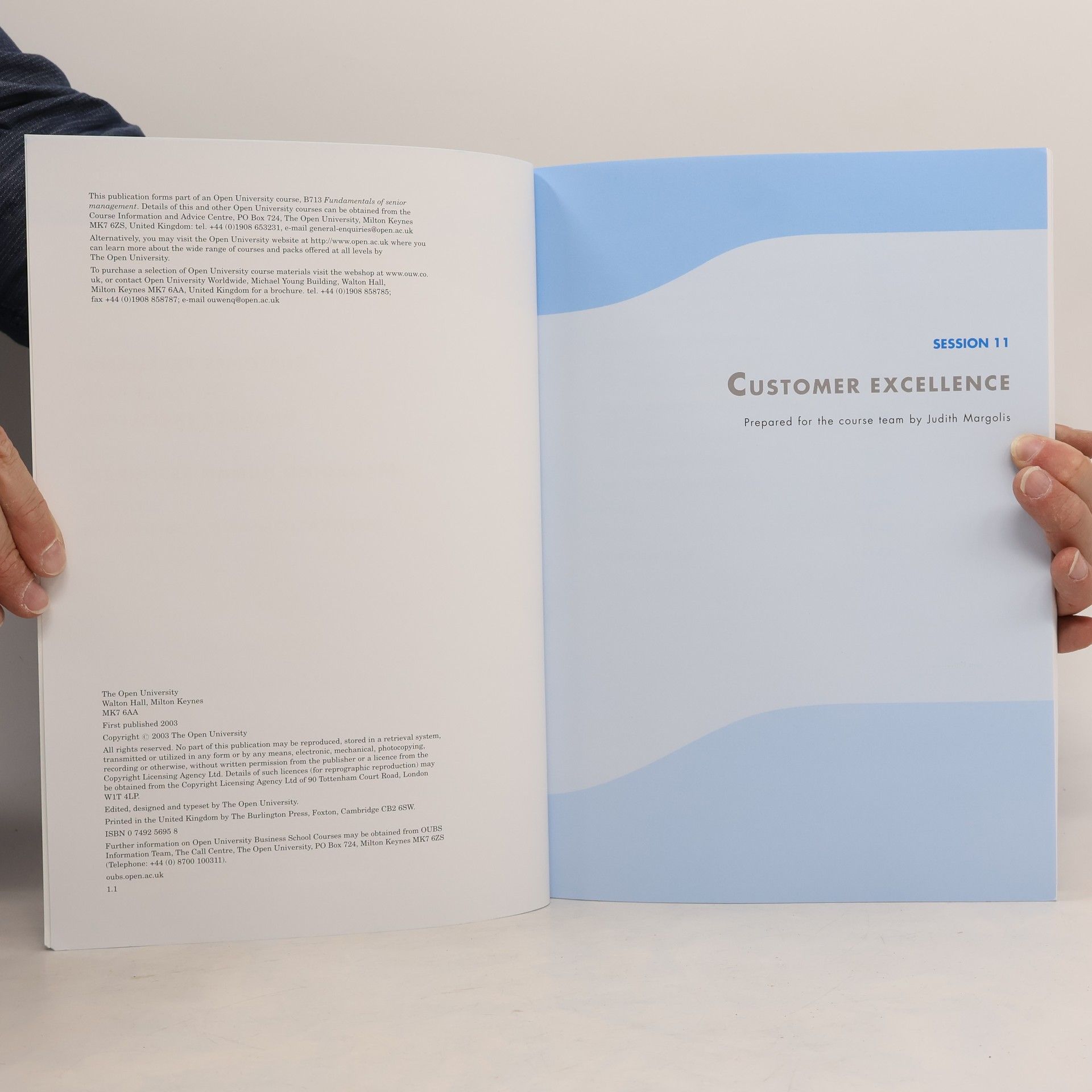 Judith Margolis The Context of Management Block 1