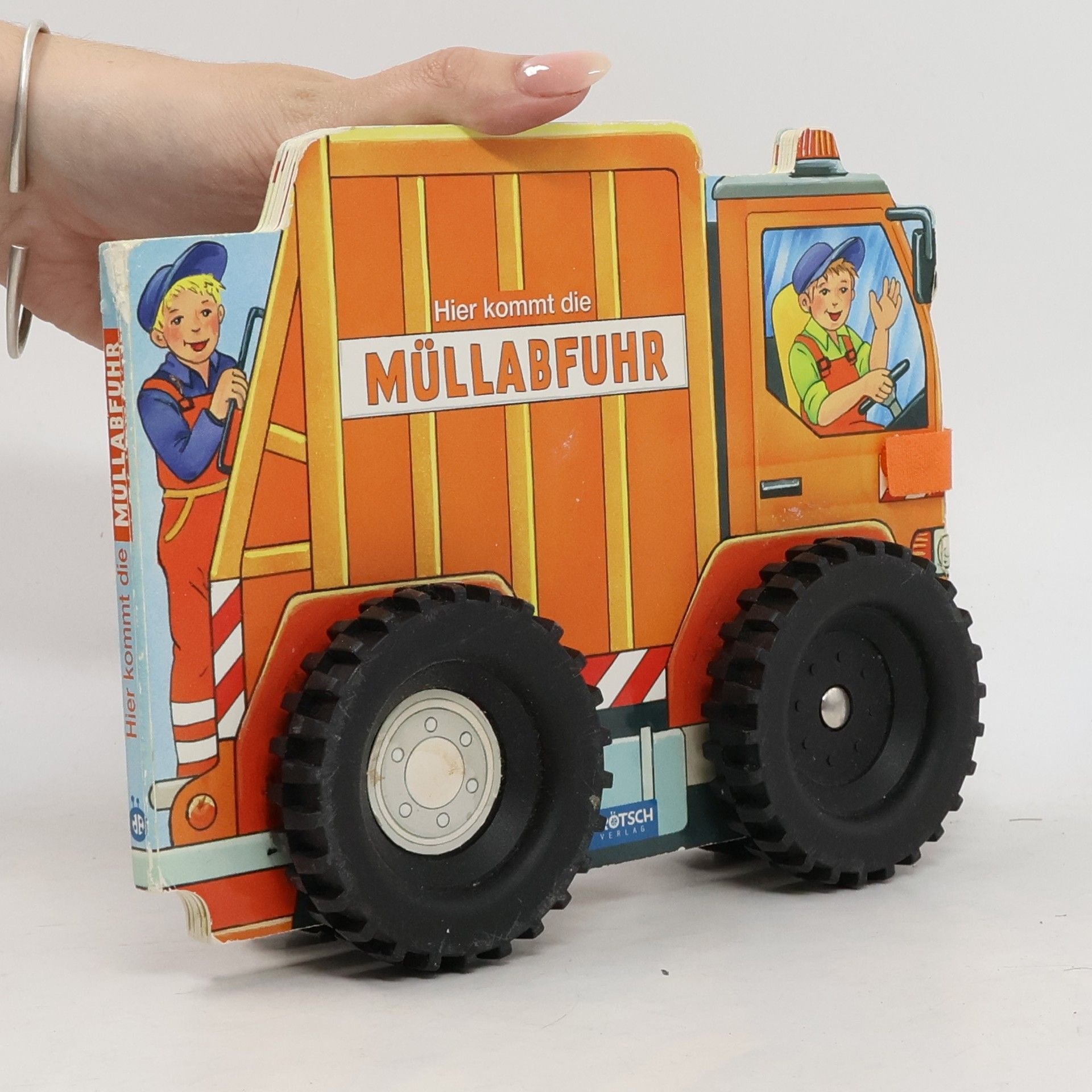Trötsch Verlag Trötsch Pappenbuch mit Rädern Müllauto Hier kommt die Müllabfuhr