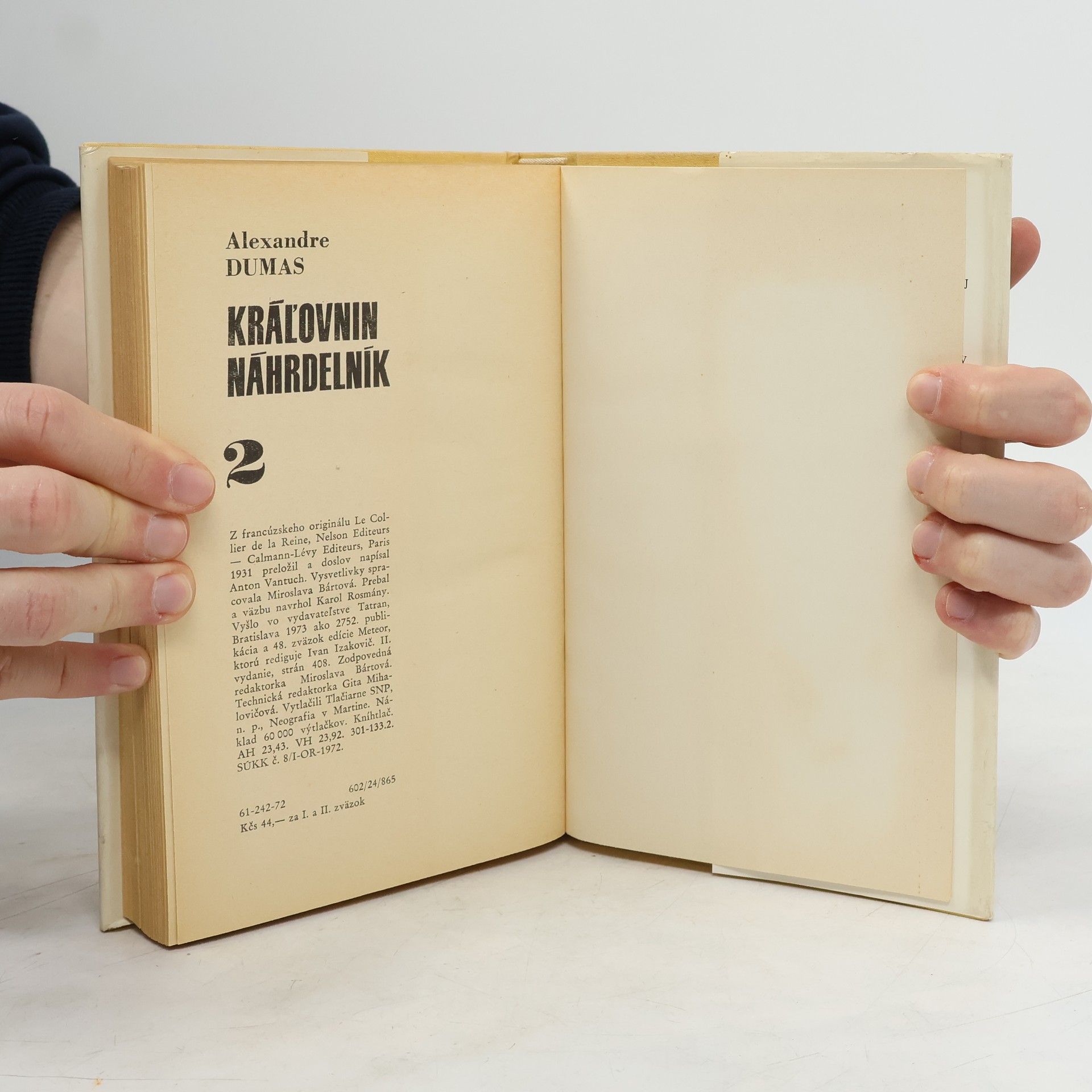 Alexandre Dumas der Ältere Královnin náhrdelník 2