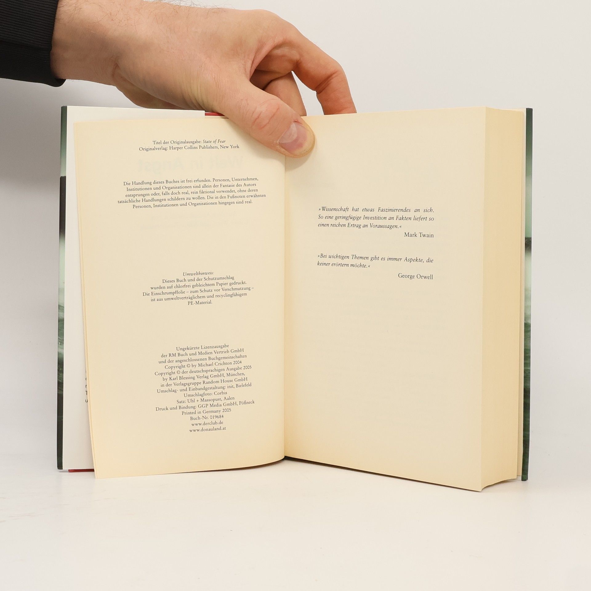 Michael Crichton Welt in Angst