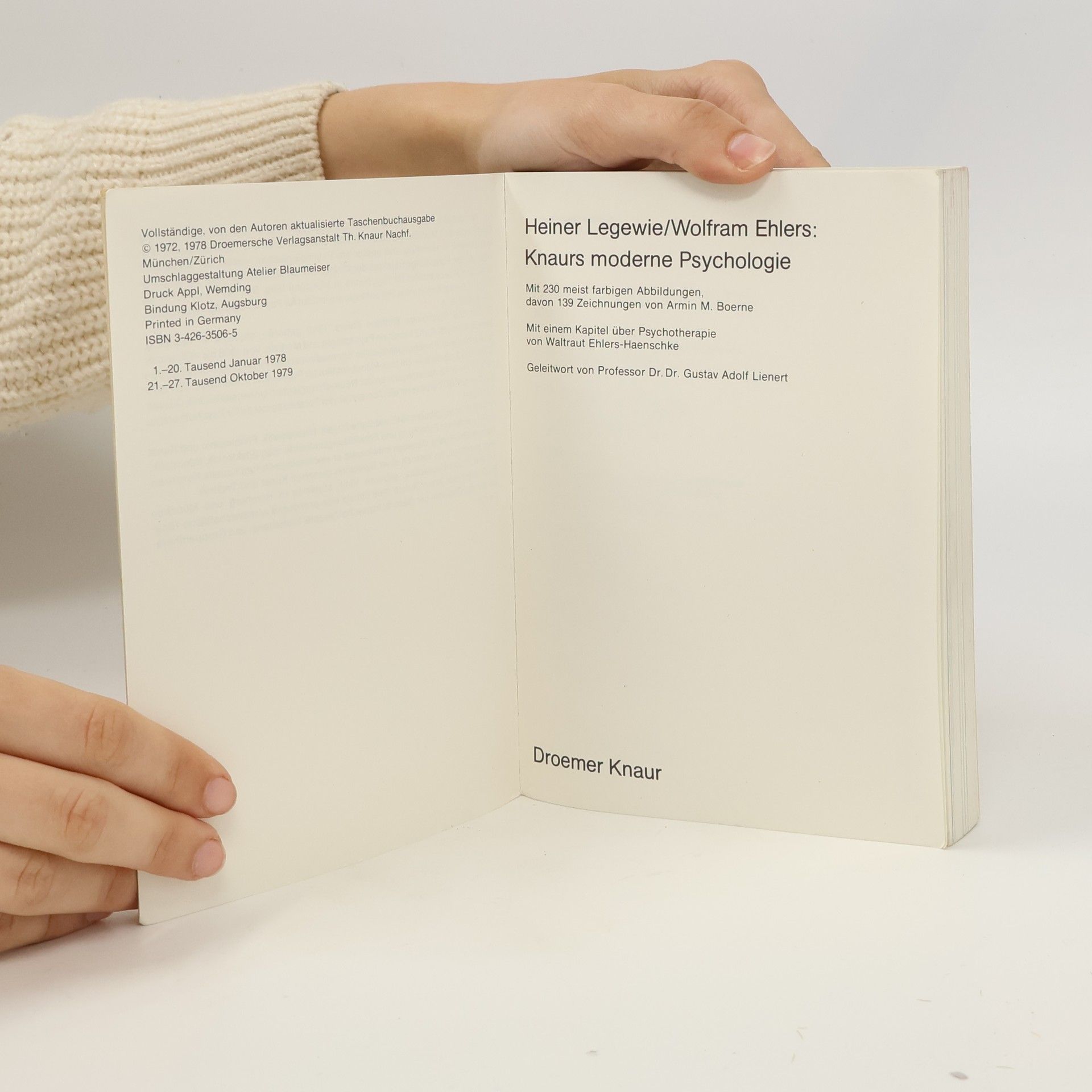 Heiner Legewie Knaurs moderne Psychologie