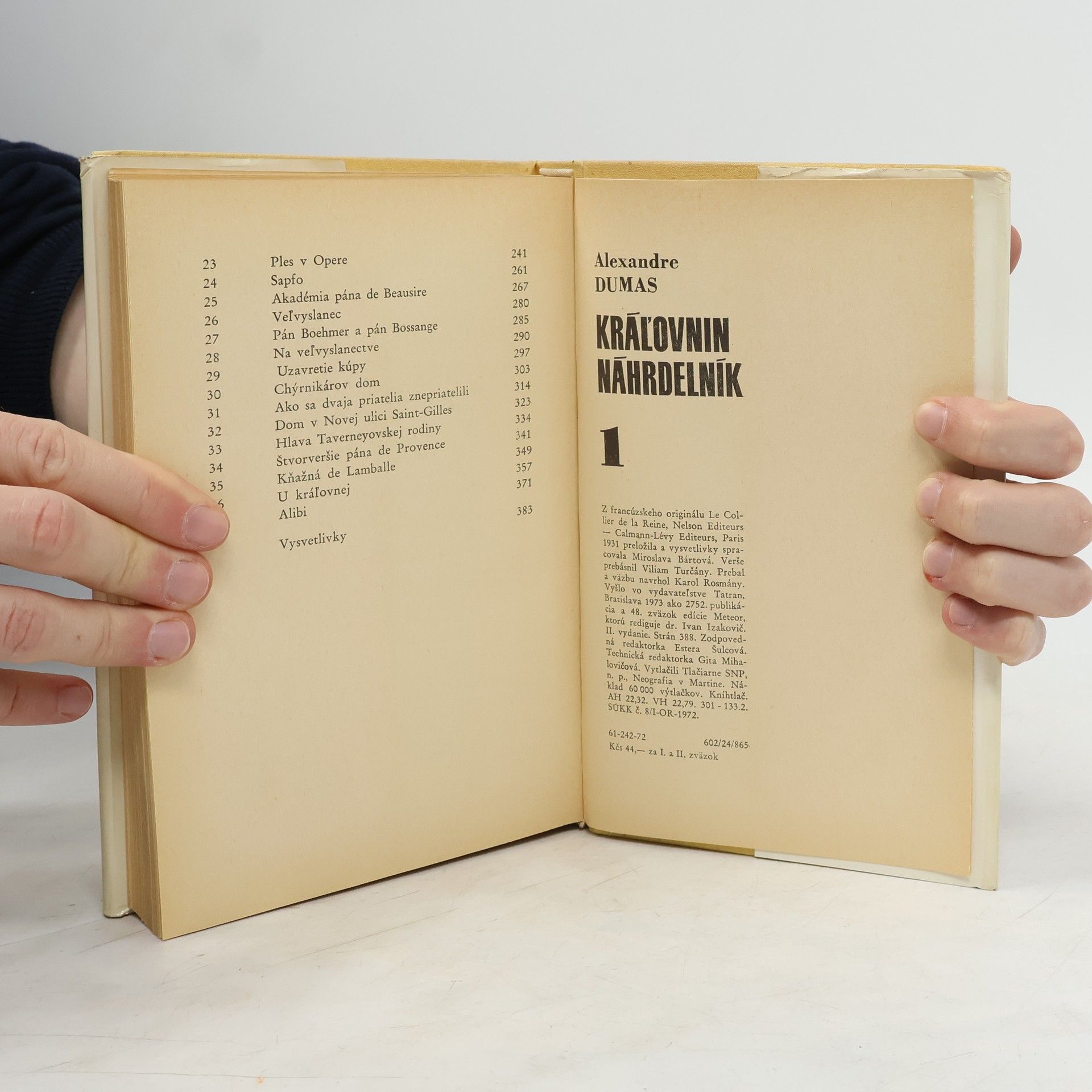 Alexandre Dumas starší Kráľovnin náhrdelník 1