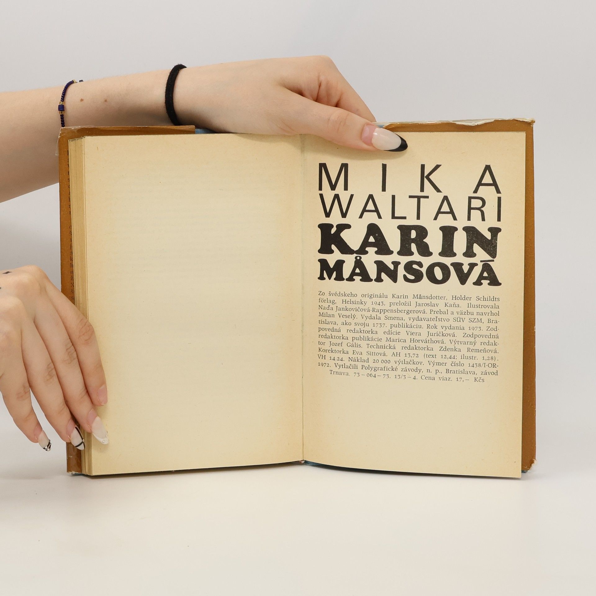 Mika Waltari Karin Mansová