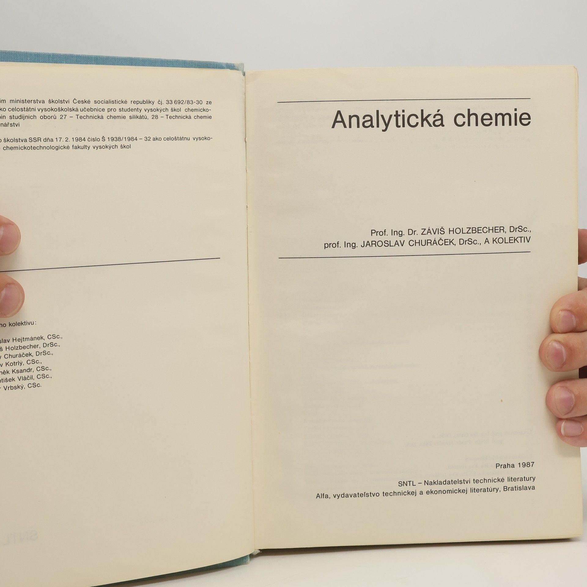 Jaroslav Churáček Analytická chemie