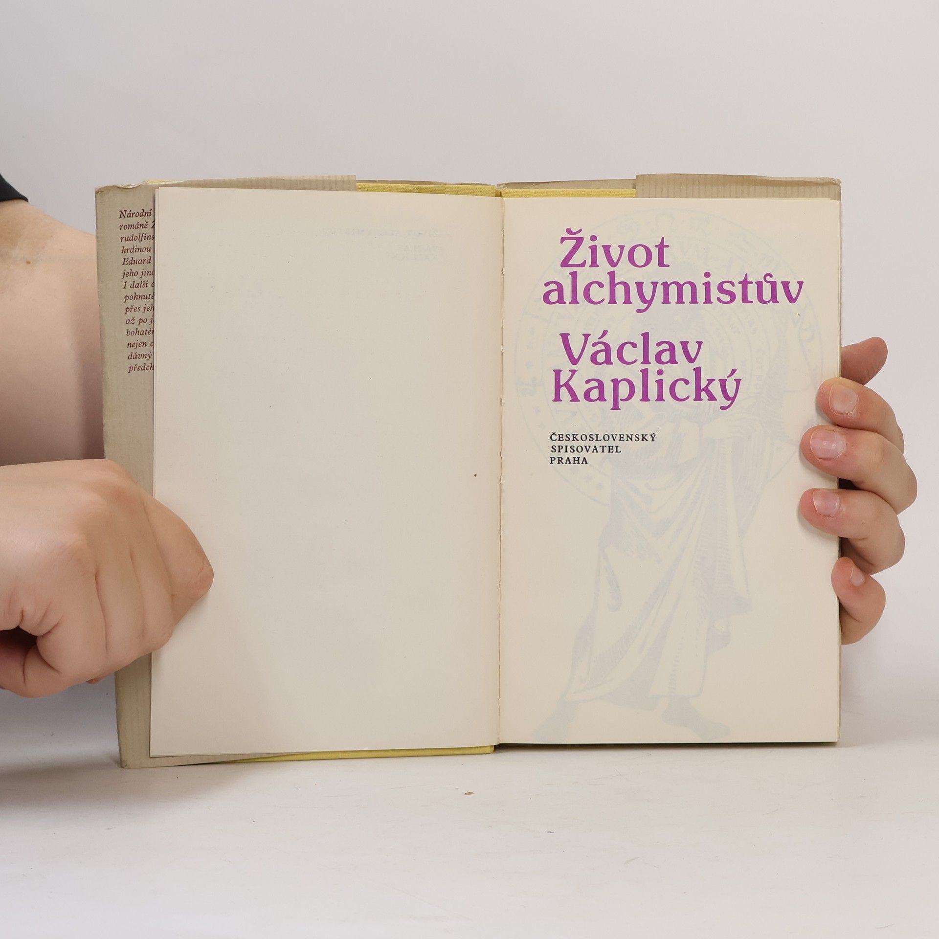 Václav Kaplický Život alchymistův