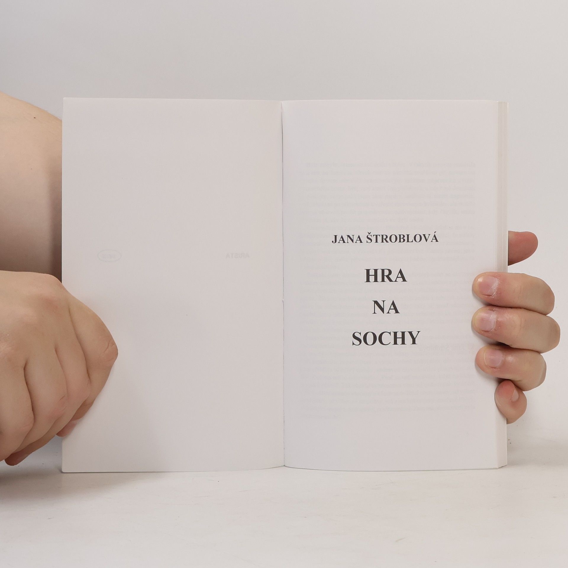 Štroblová Jana Hra na sochy