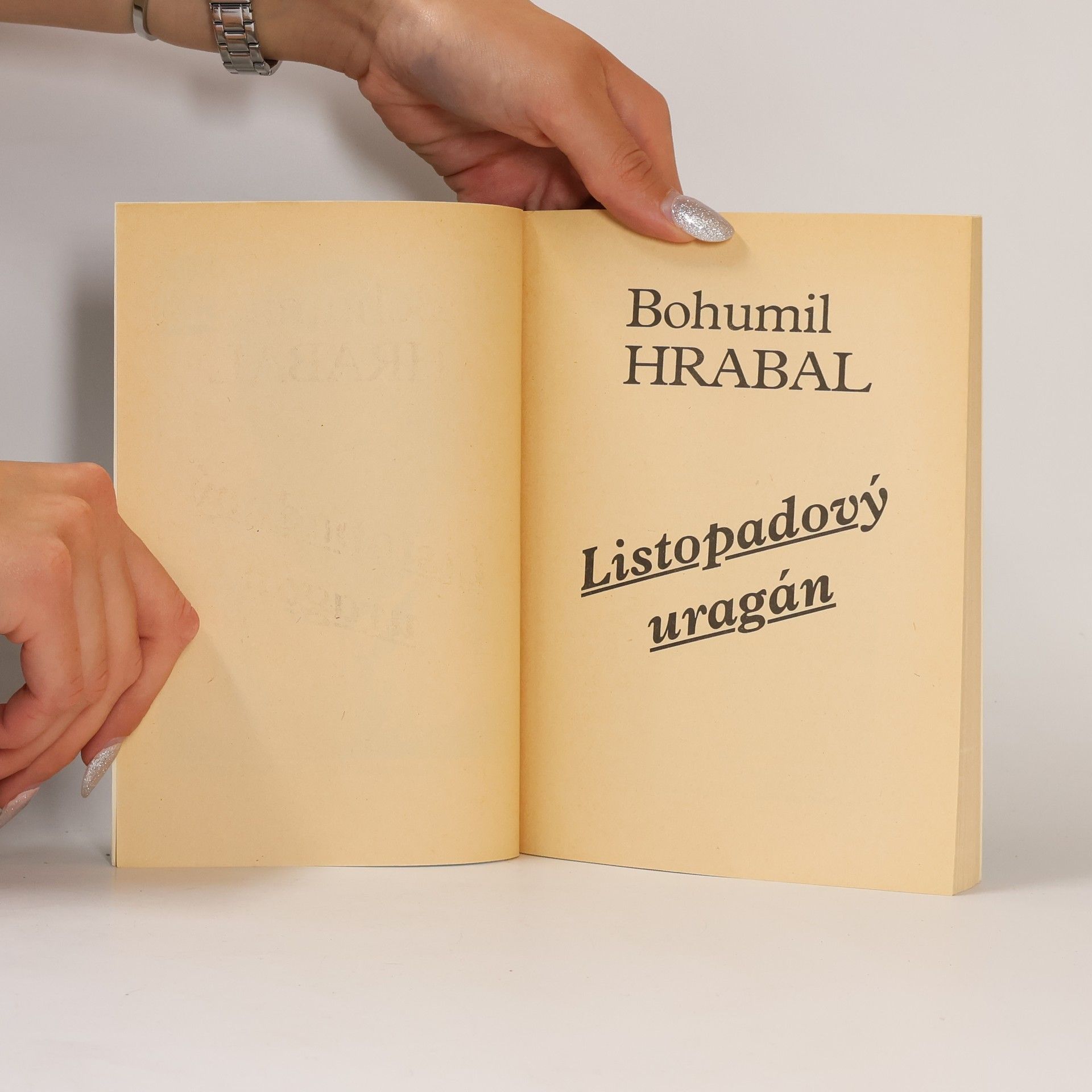 Bohumil Hrabal Listopadový uragán