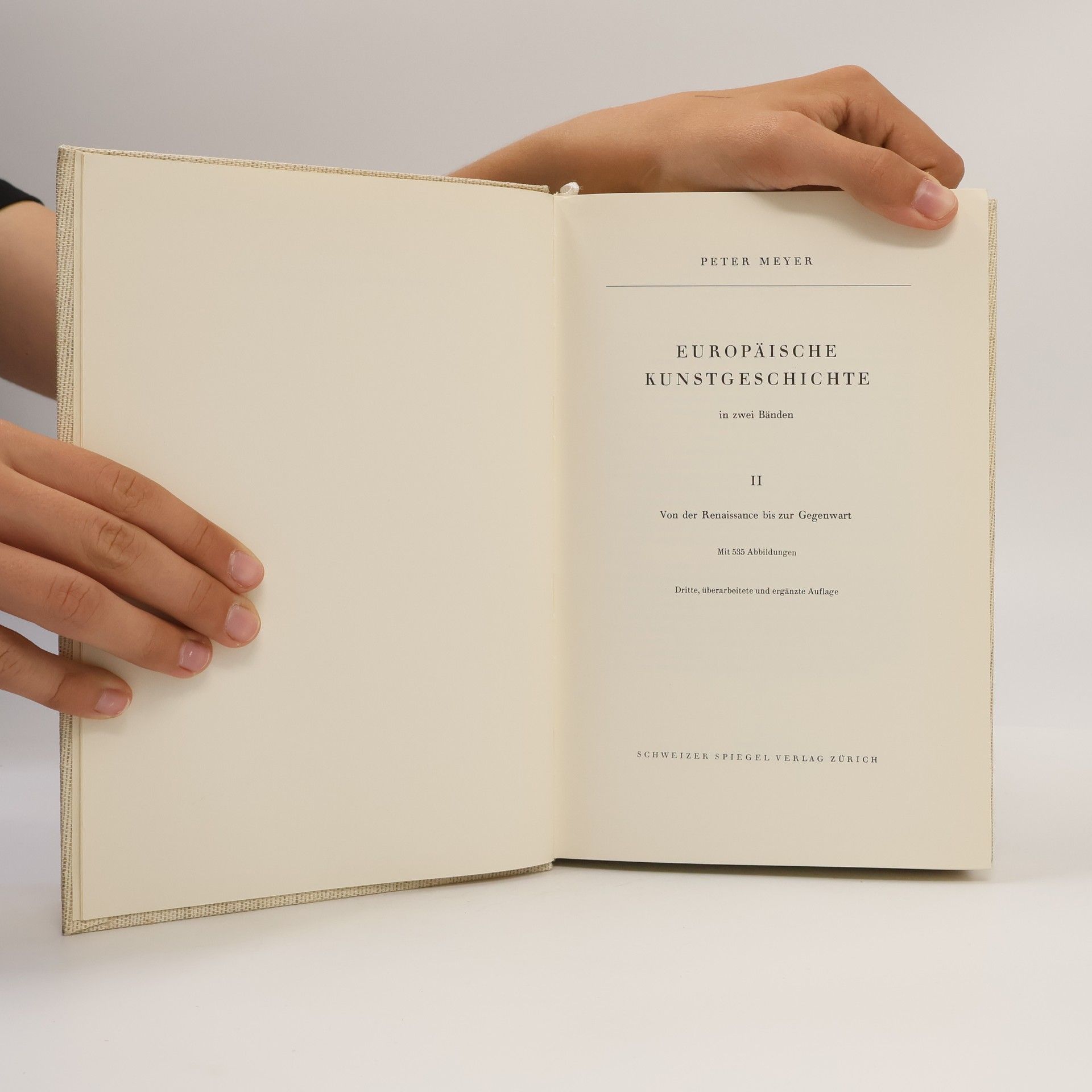 Peter Meyer Europäische Kunstgeschichte II.