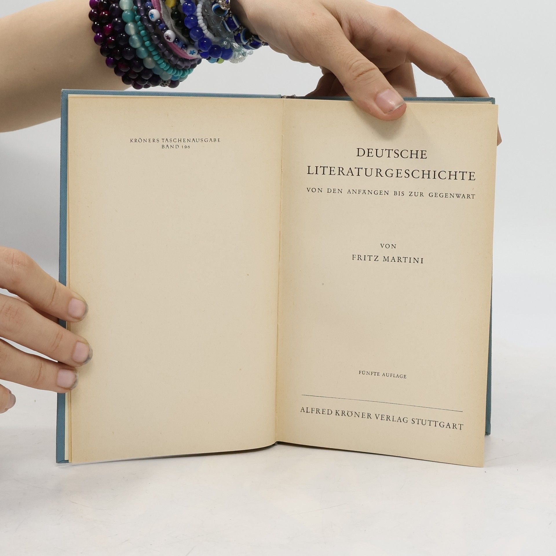 Fritz Martini Deutsche Literatur Geschichte