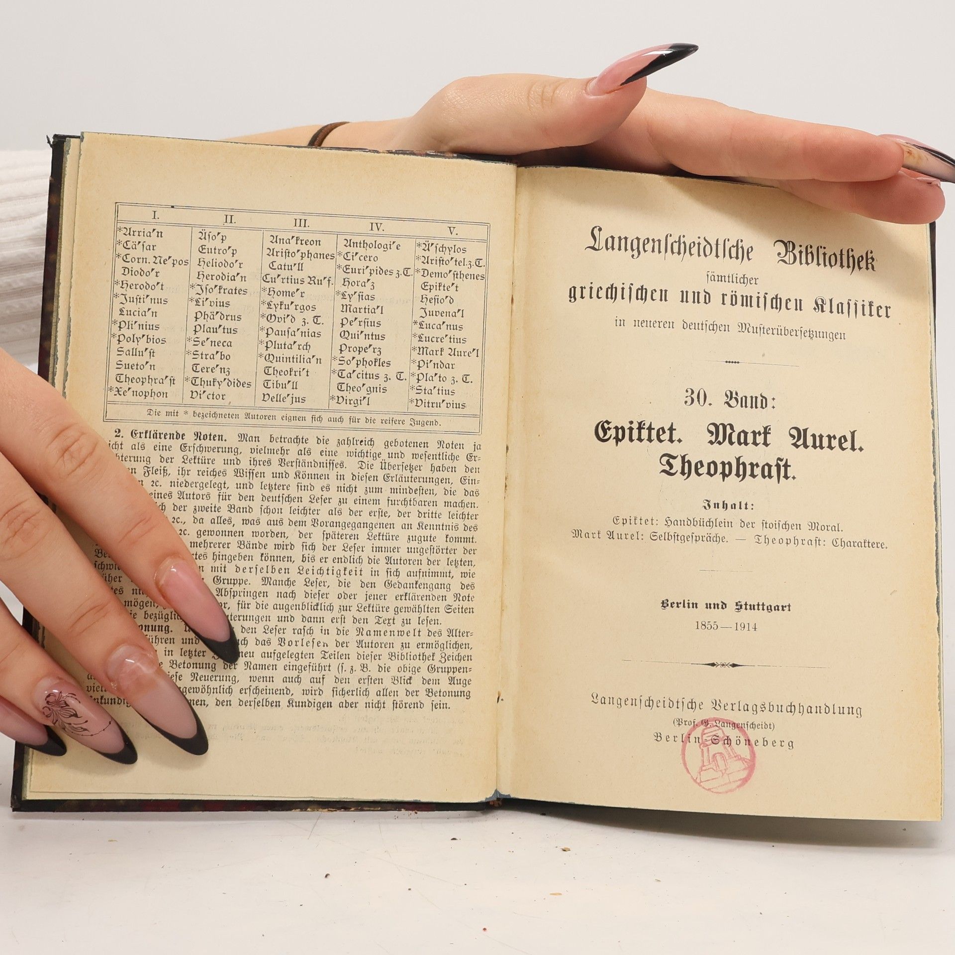 Various authors Epiktet. Mark Aurel. Theophrast