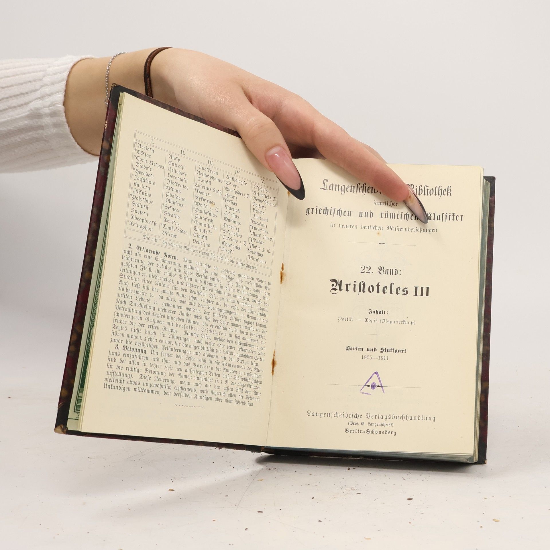 Various authors Aristoteles III.