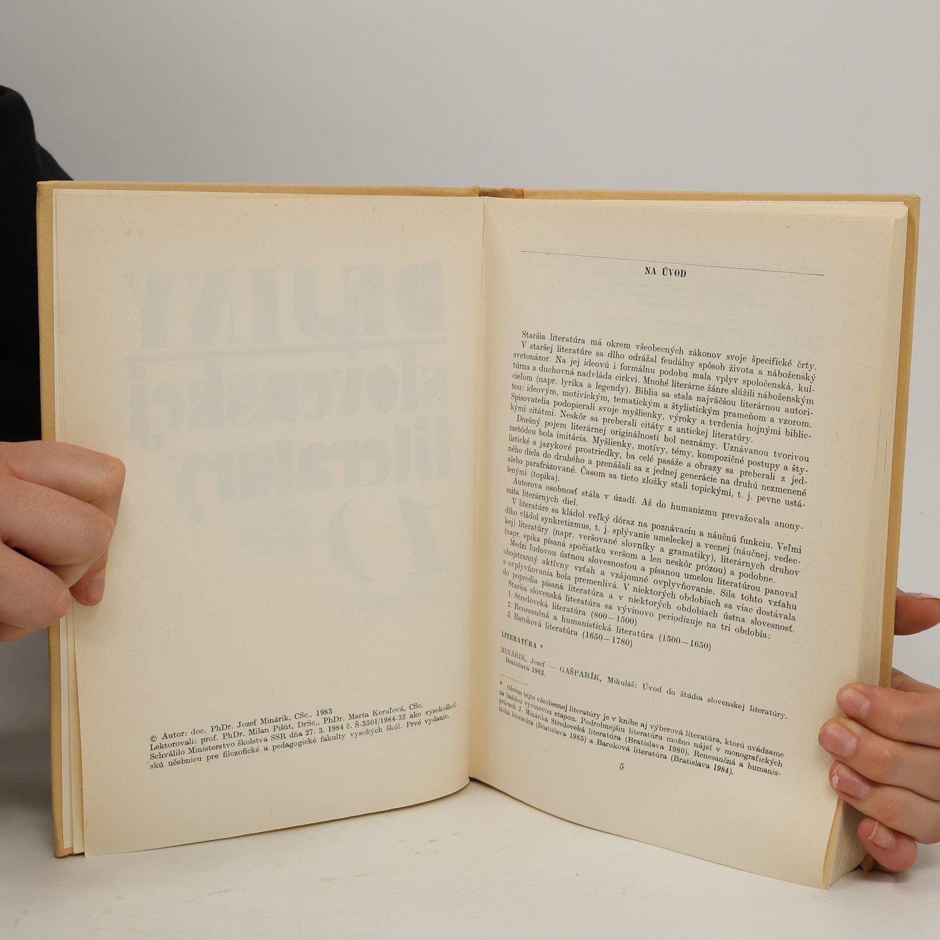 Jozef Minárik Dejiny slovenskej literatúry 1