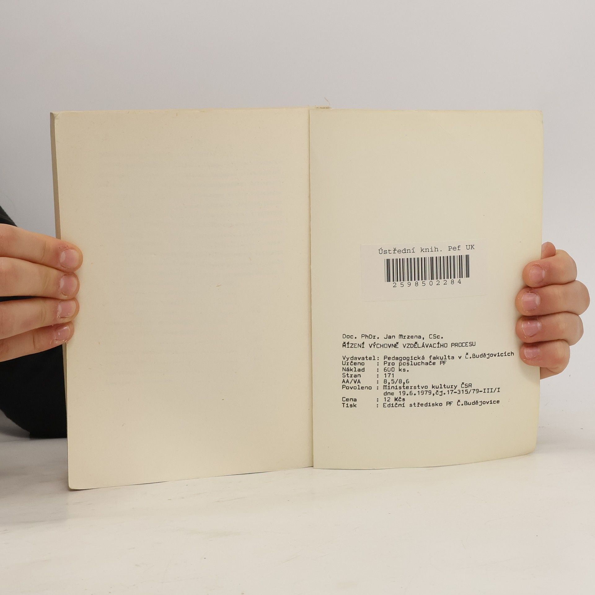 Collectif d'auteurs Řízení výchovně vzdělávacího procesu