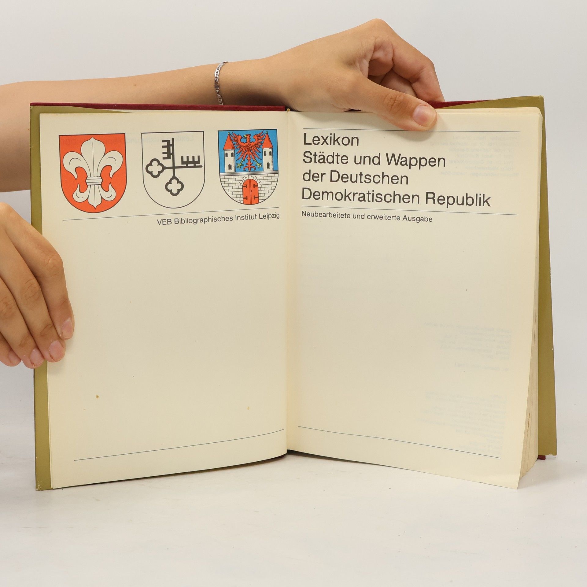 Heinz Göschel Lexikon Städte und Wappen der DDR