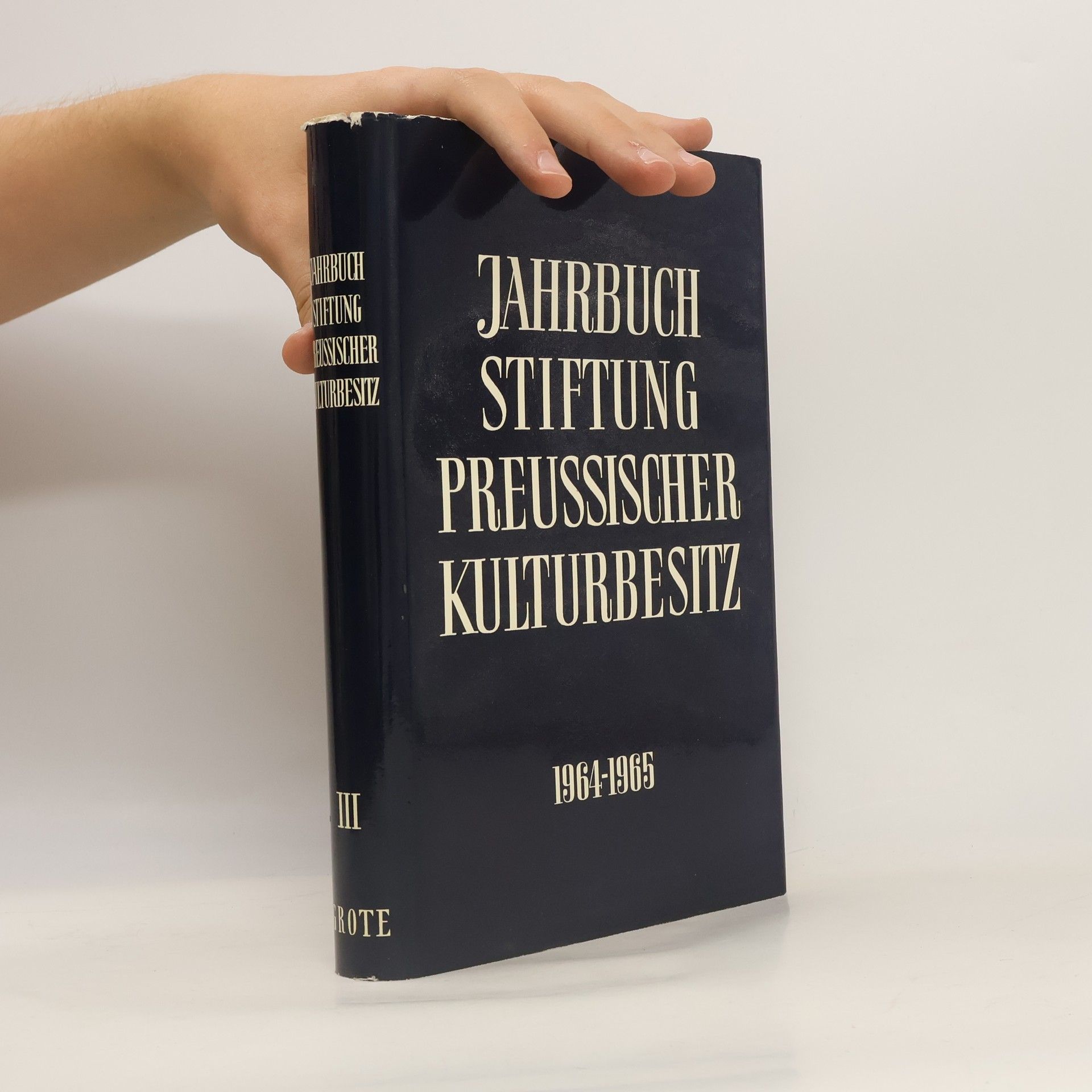 Kolektív autorov Jahrbuch der Stiftung Preussischer Kulturbesitz III