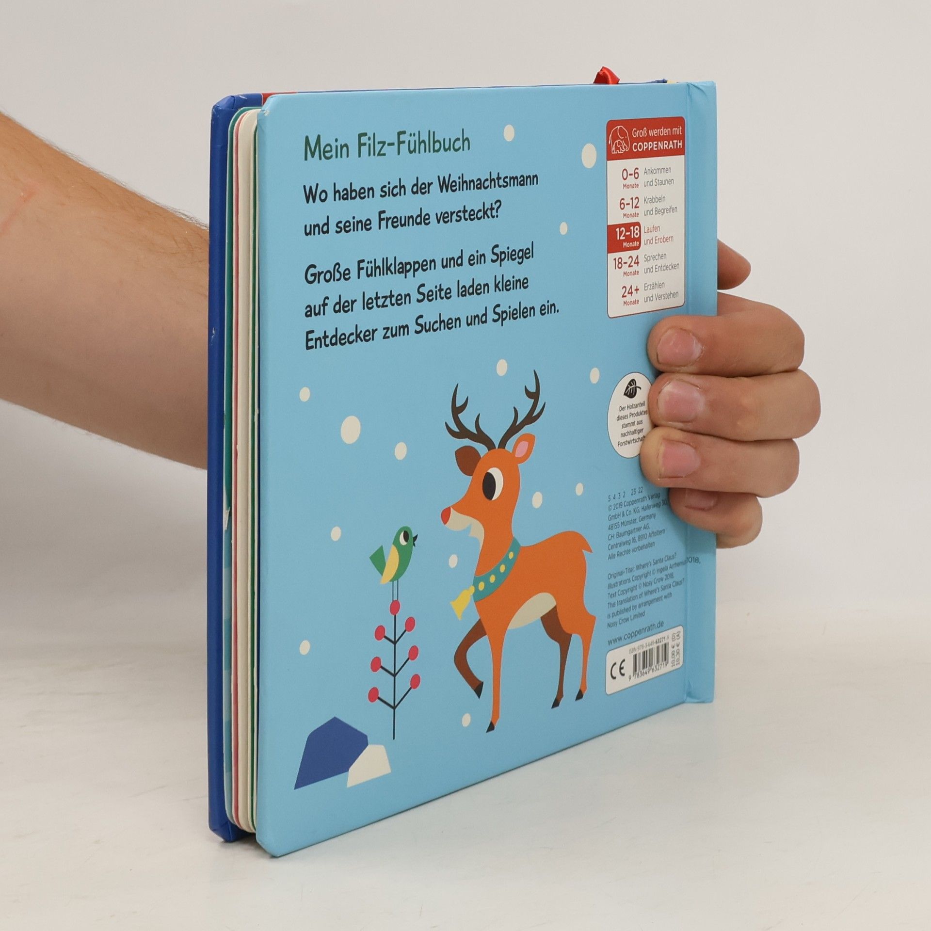 Ingela P. Arrhenius Mein Filz-Fühlbuch: Kuckuck, lieber Weihnachtsmann!