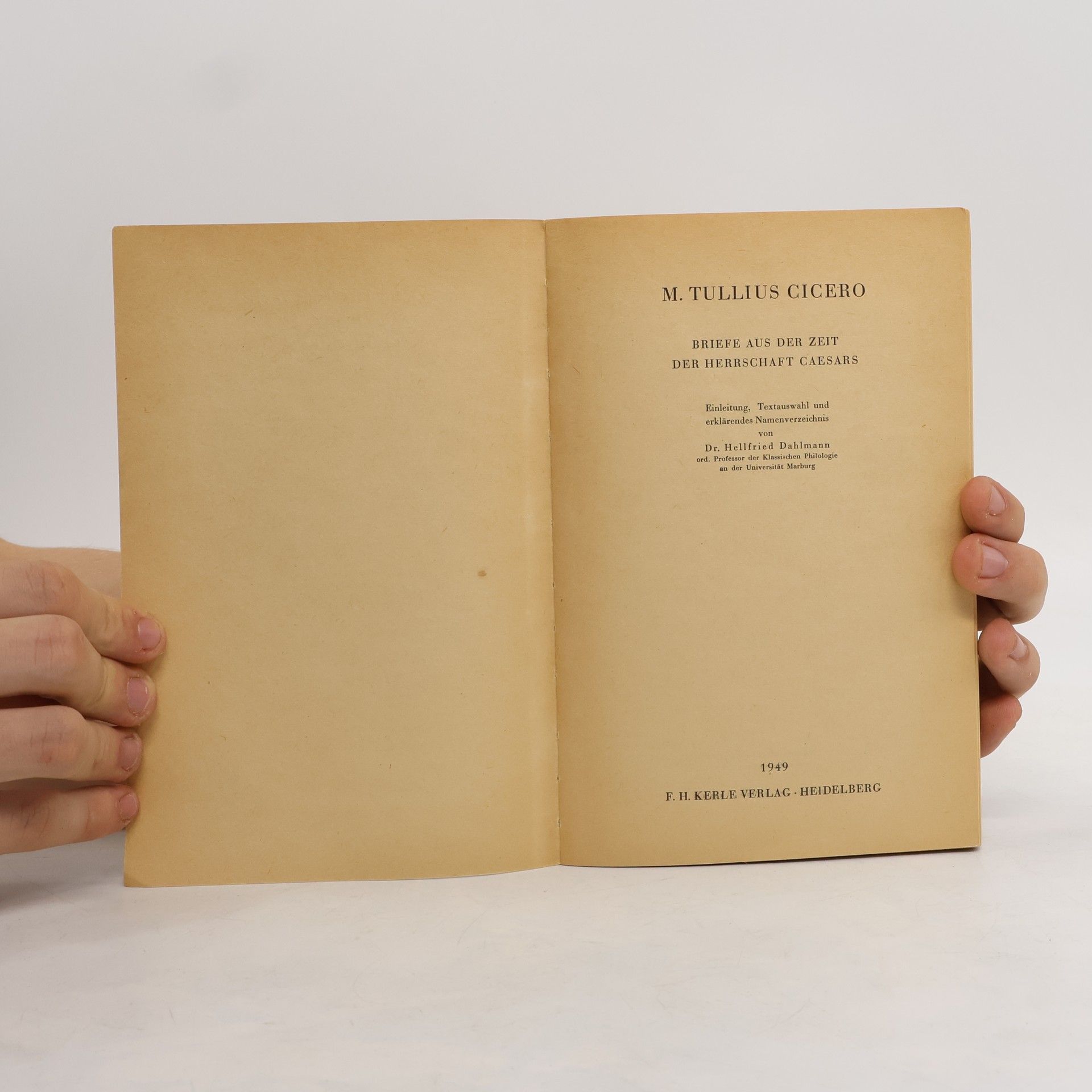 Marcus Tullius Cicero Briefe aus der Zeit der Herrschaft Caesars