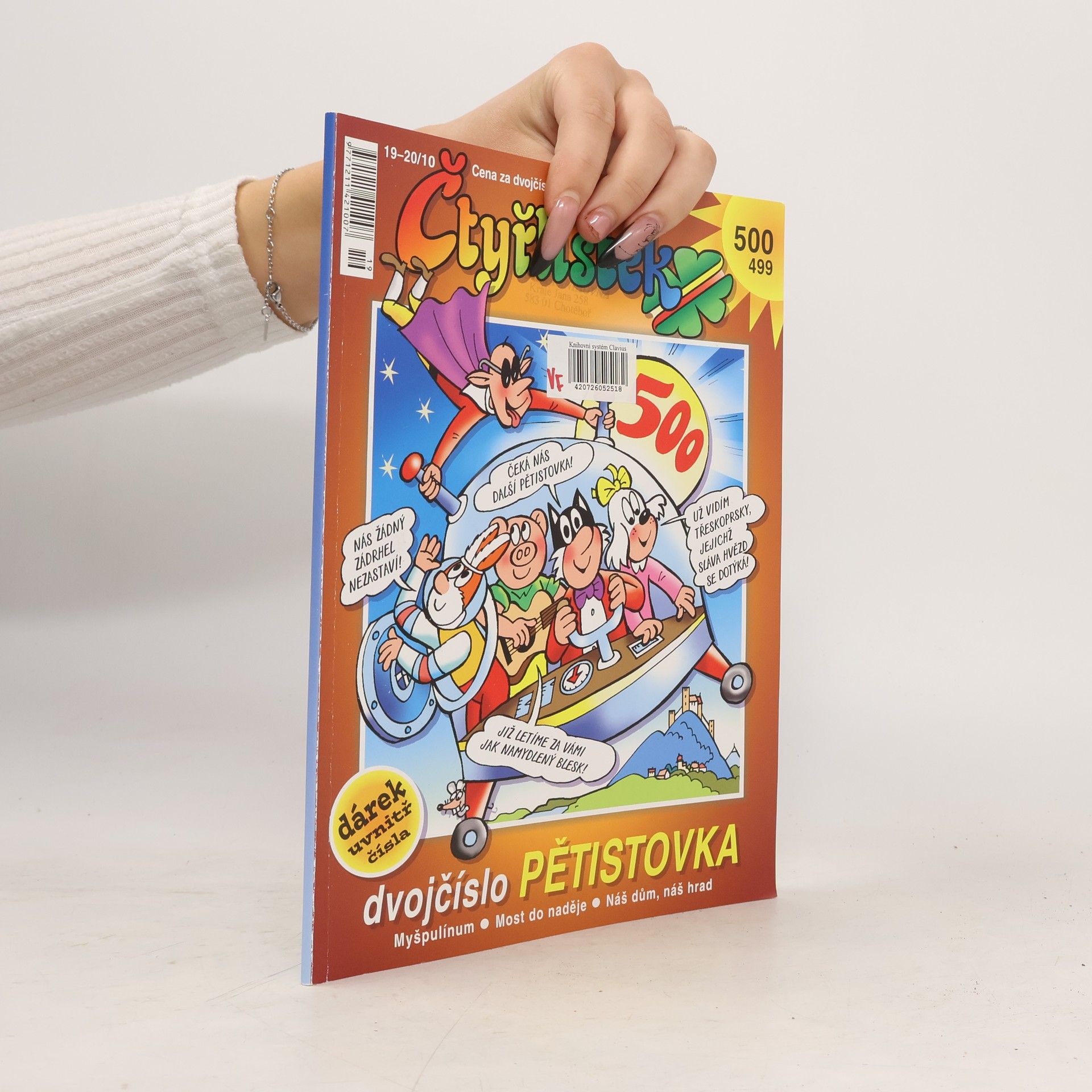 Jiří Poborák Čtyřlístek dvojčíslo: Pětistovka (číslo 499 a 500)