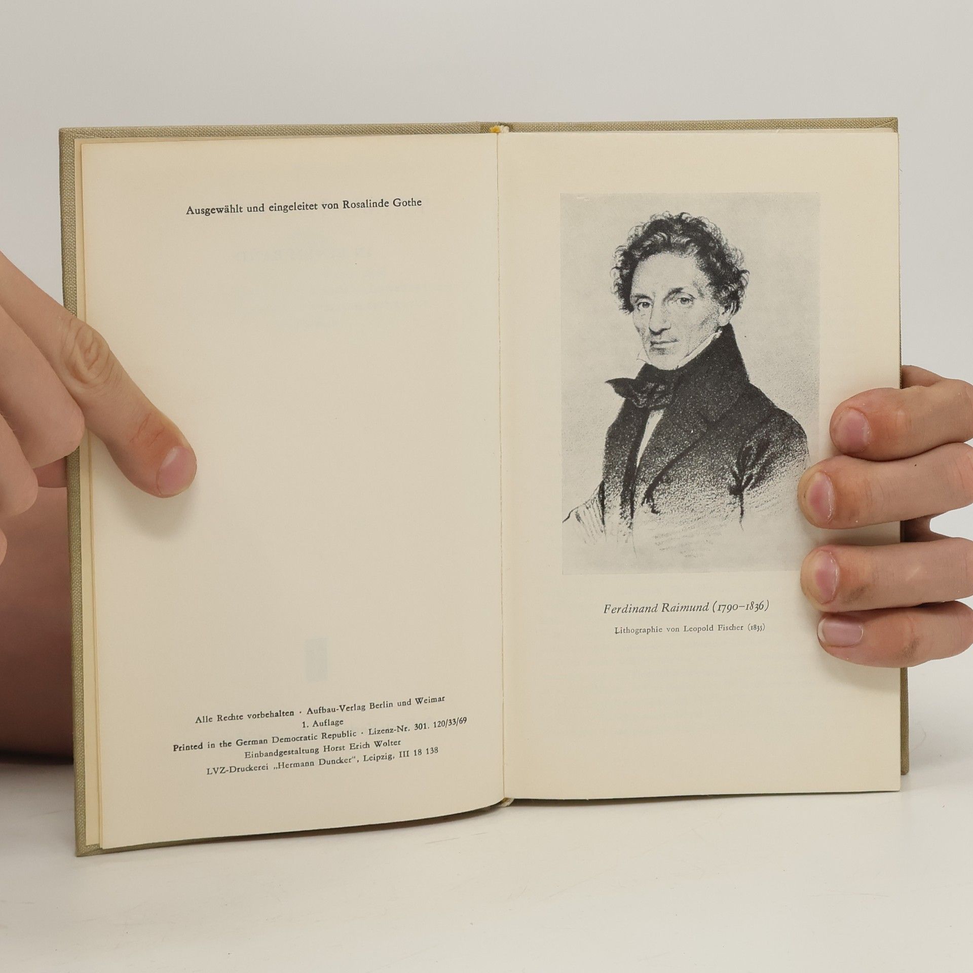 Ferdinand Raimund Raimunds Werke in einem Band