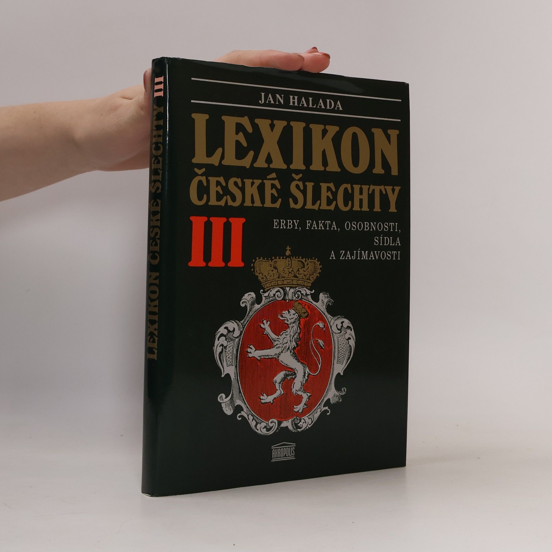 Jan Halada Lexikon české šlechty III.
