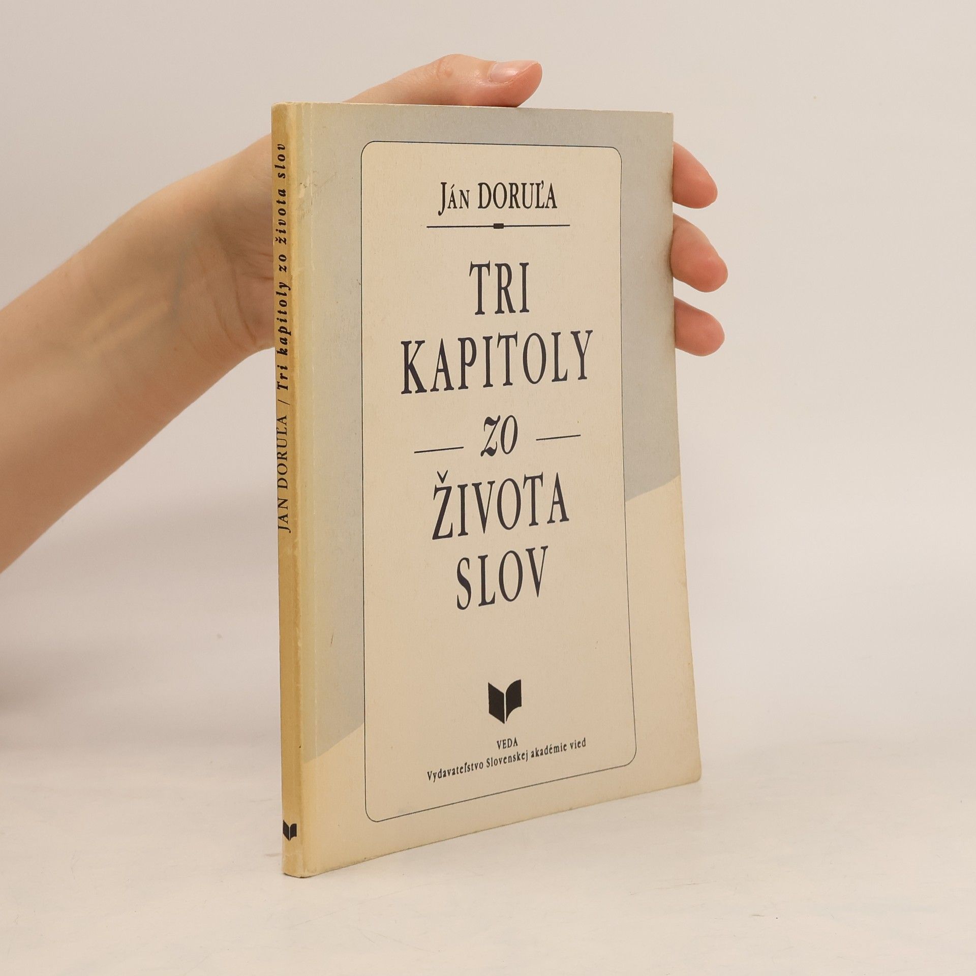 Ján Doruľa Tri kapitoly zo života slov