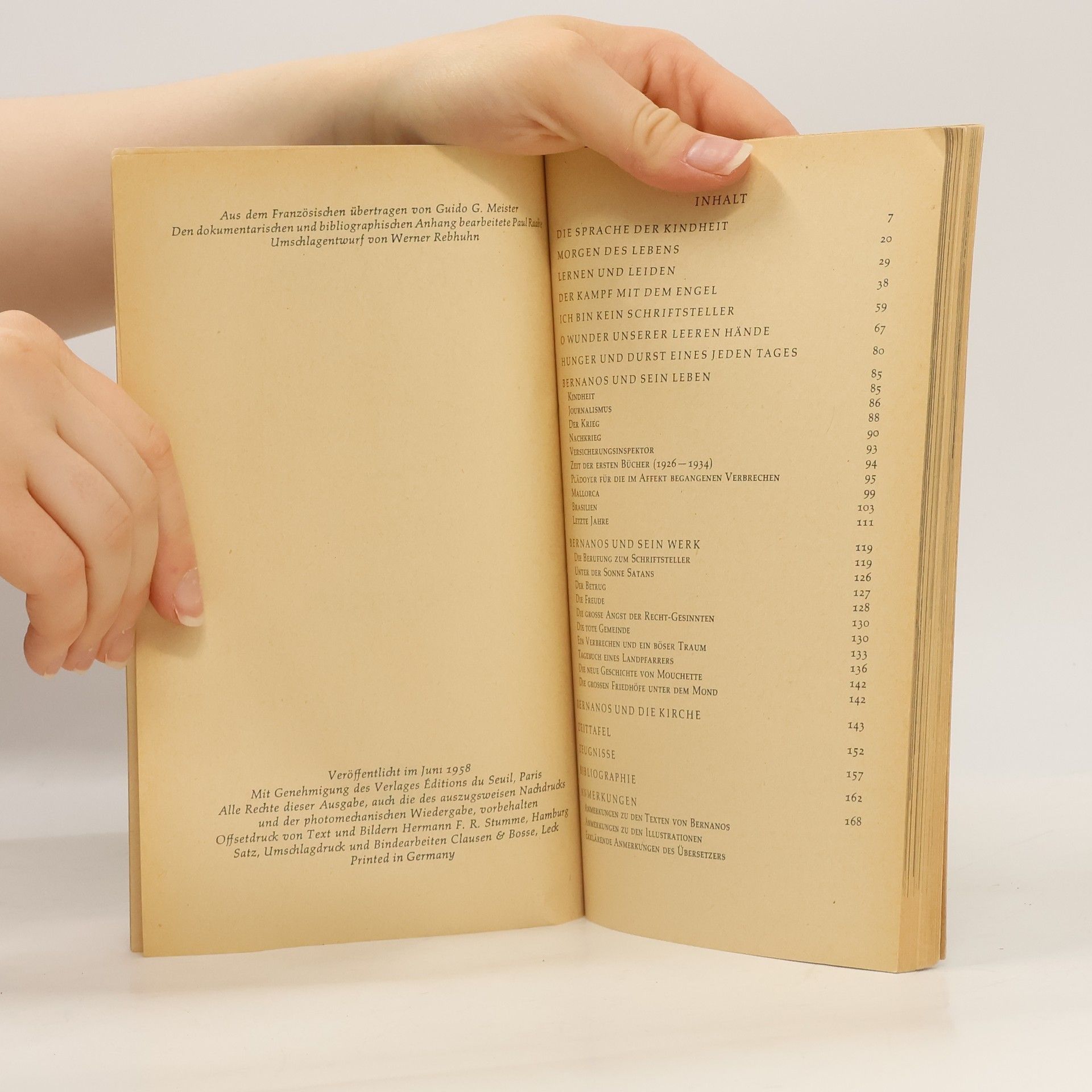 AA.VV. Rowohlts Monographien 10. Bernanos