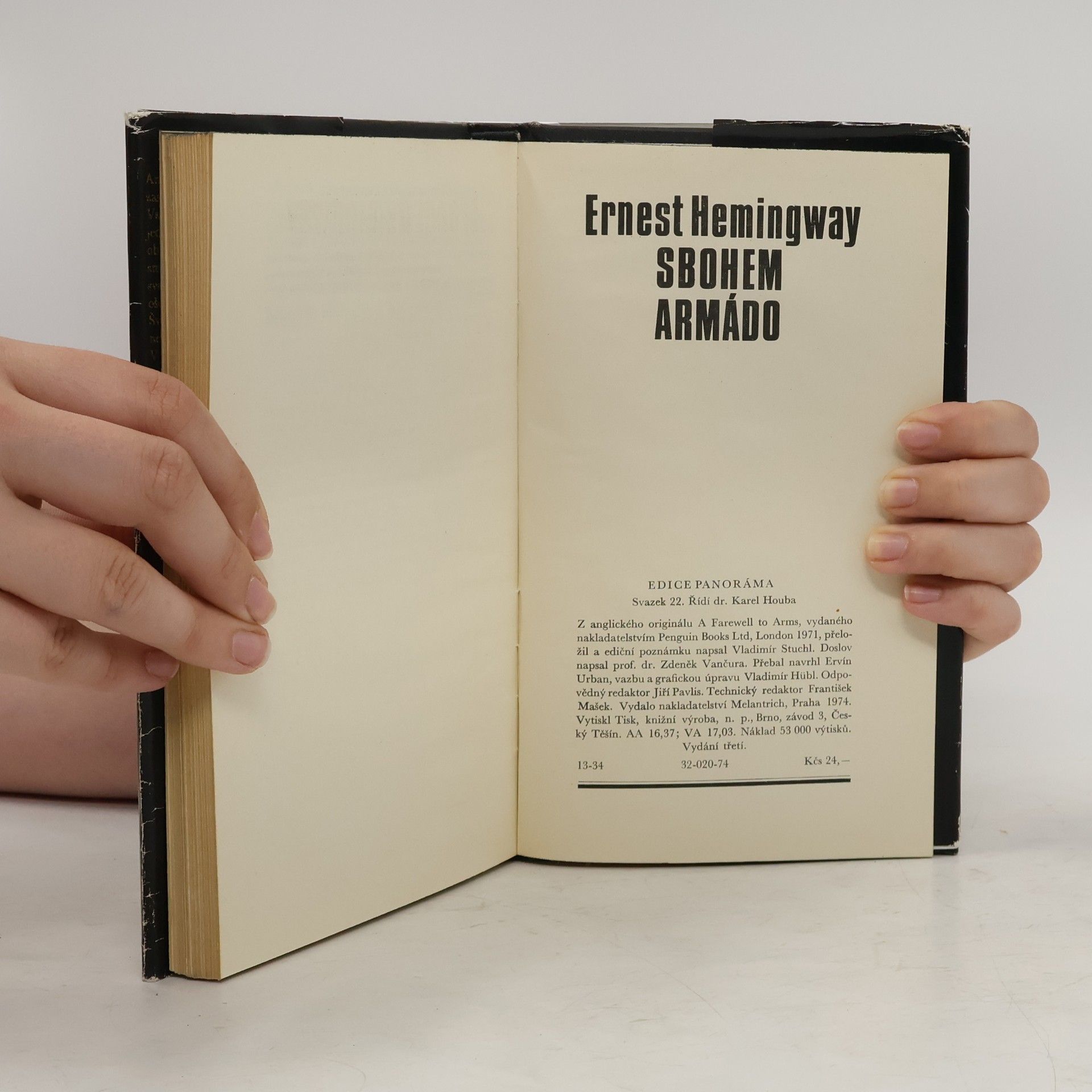 Ernest Hemingway Sbohem armádo