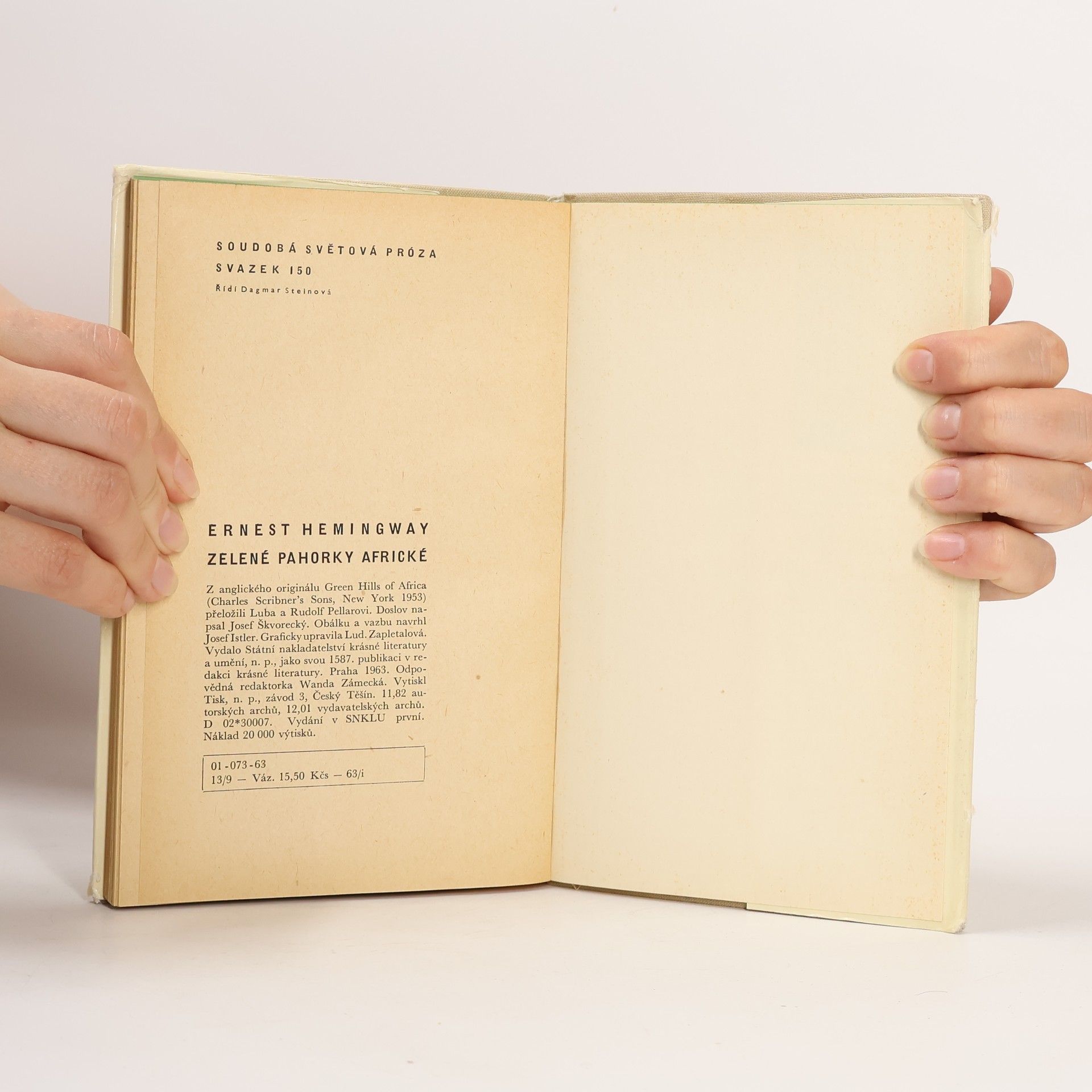 Ernest Hemingway Zelené pahorky africké